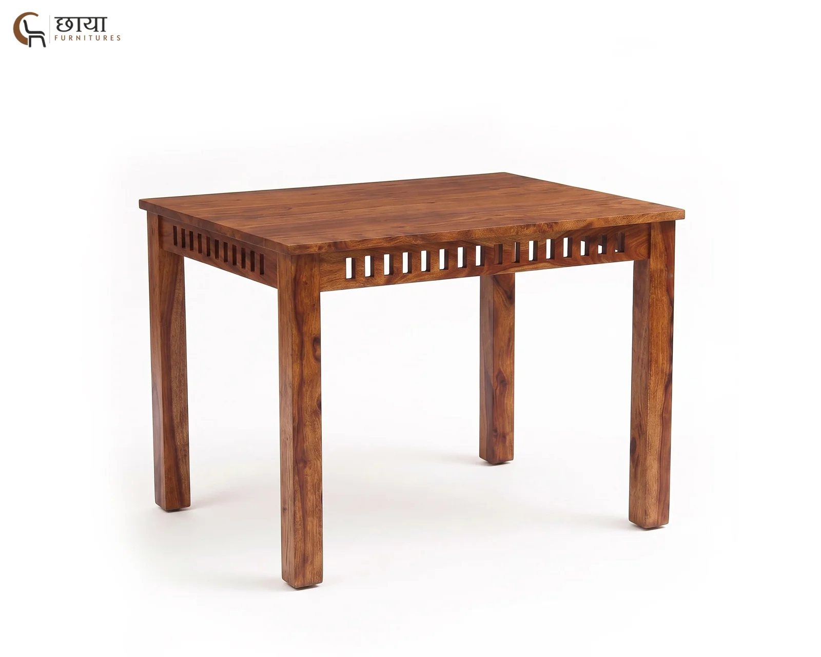 Haven 4 Seater Dining Table Set (Honey Finish) — 9