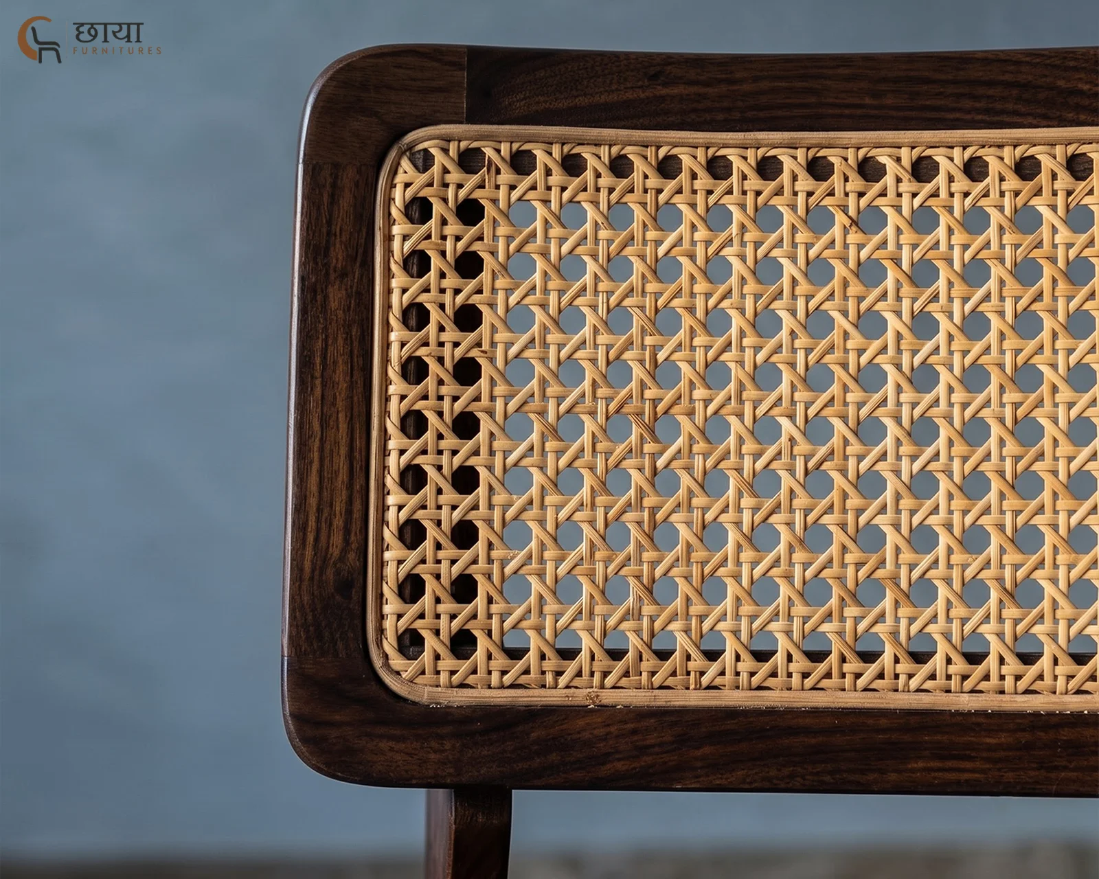 Aangan Dining Chair (Walnut Finish) — 009