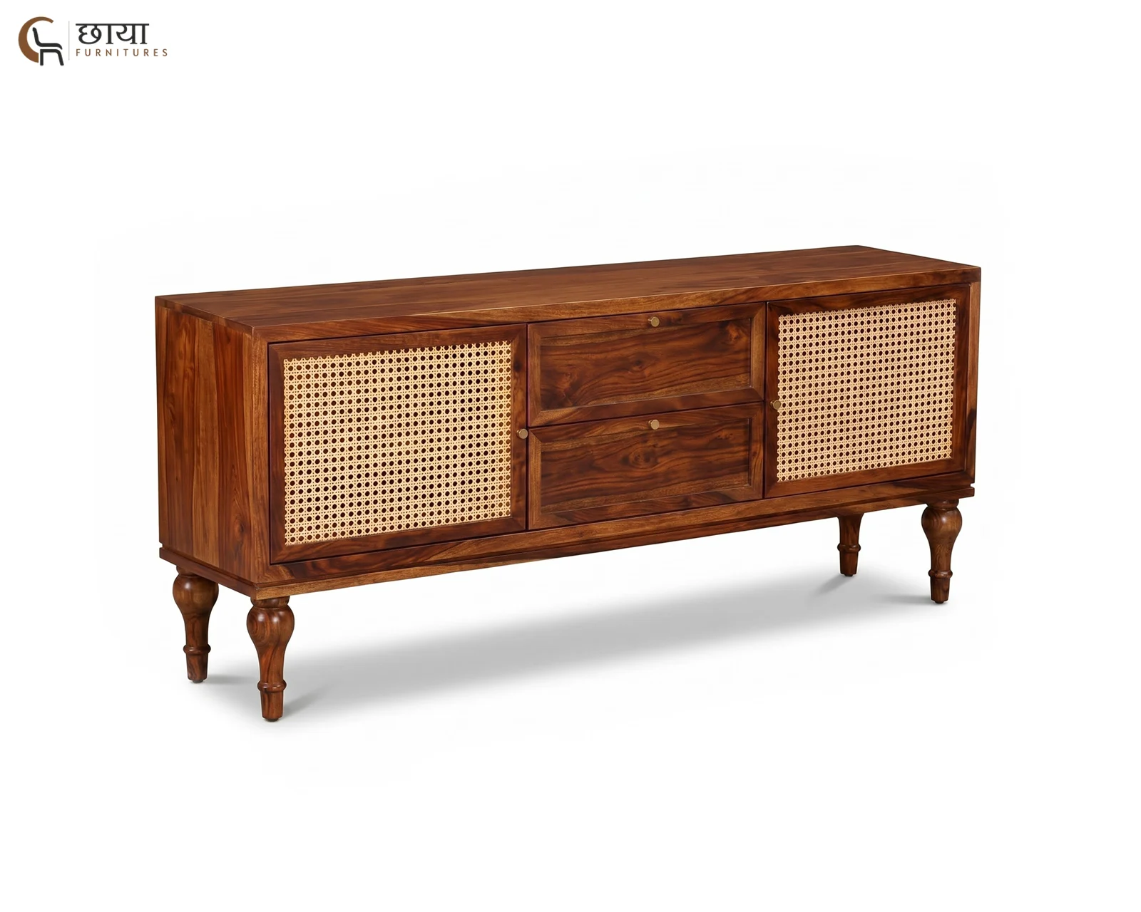 Avora TV Unit (Honey Finish) — 4