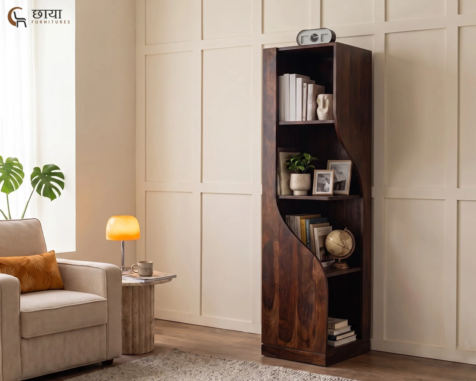 Sandy Book Shelf (Walnut Finish) — 10