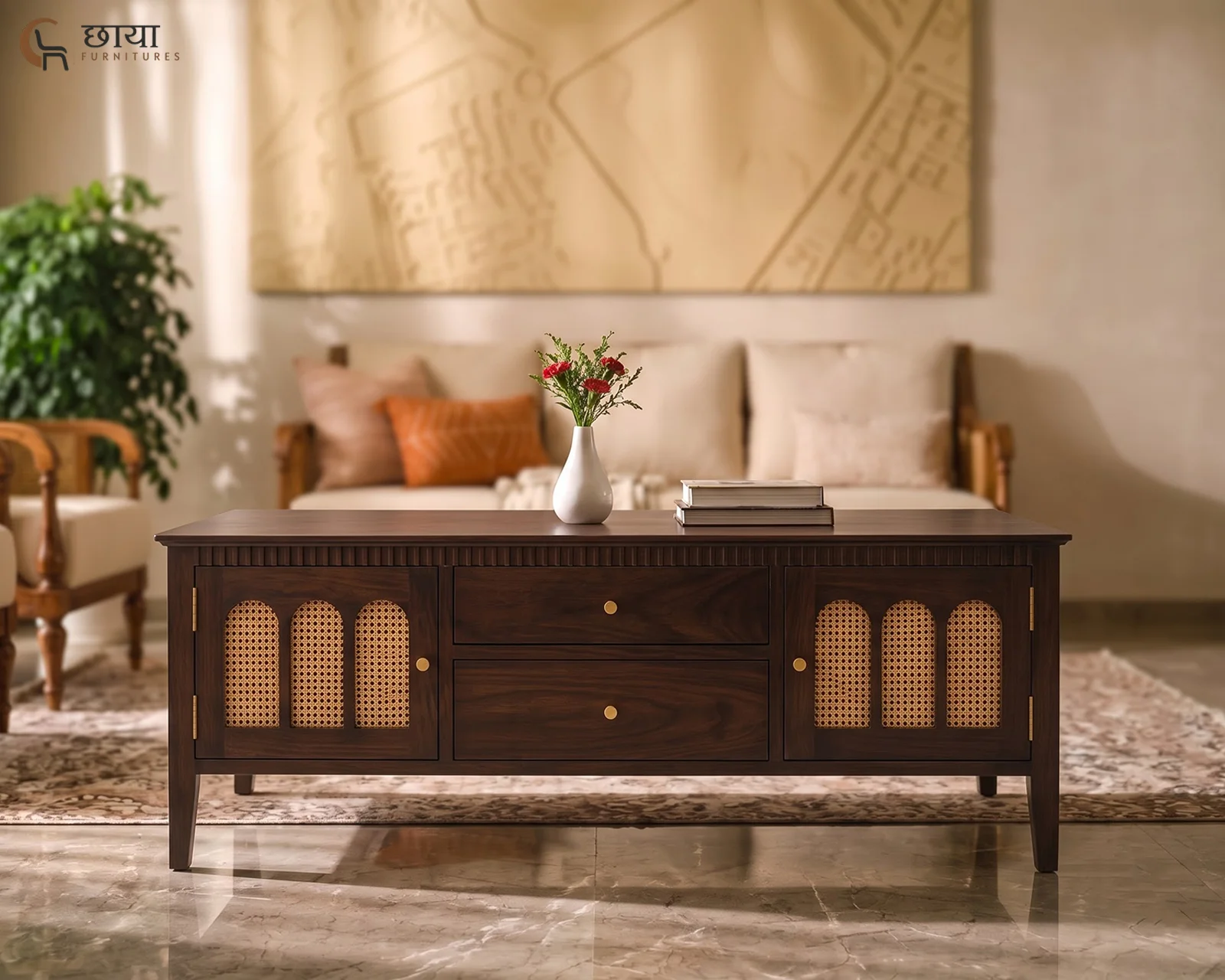 Neer Coffee Table (Walnut Finish) — 12