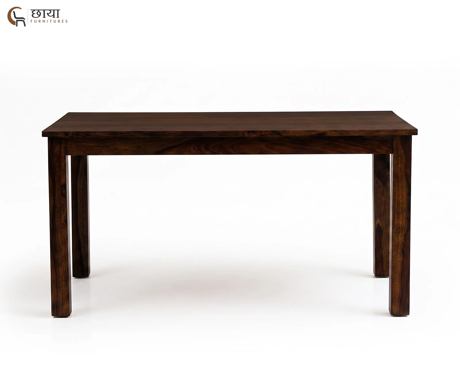 Utsav 6 Seater Dining Table (Walnut Finish) — 7