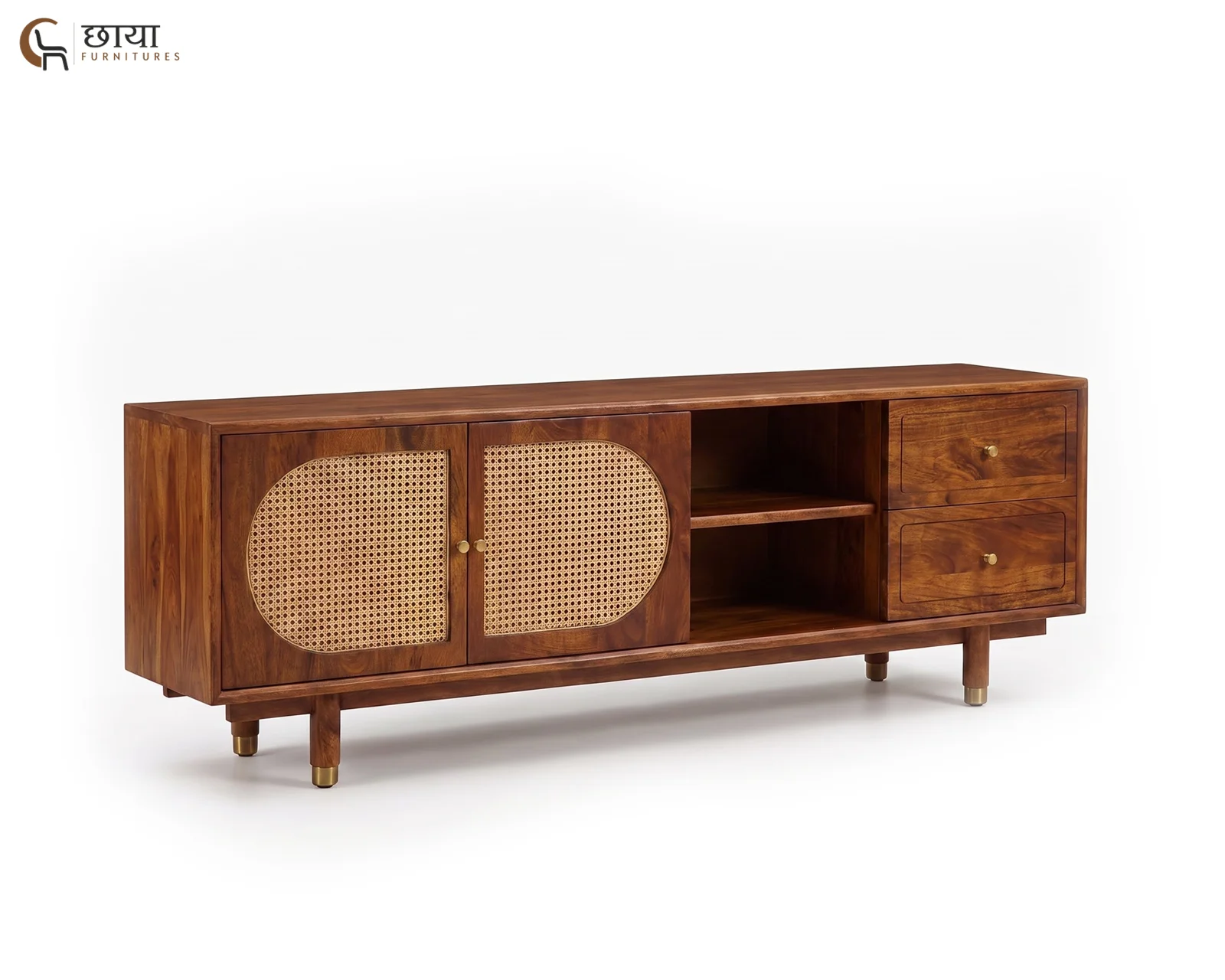 Serein Tv Unit (Teak Finish) — 3