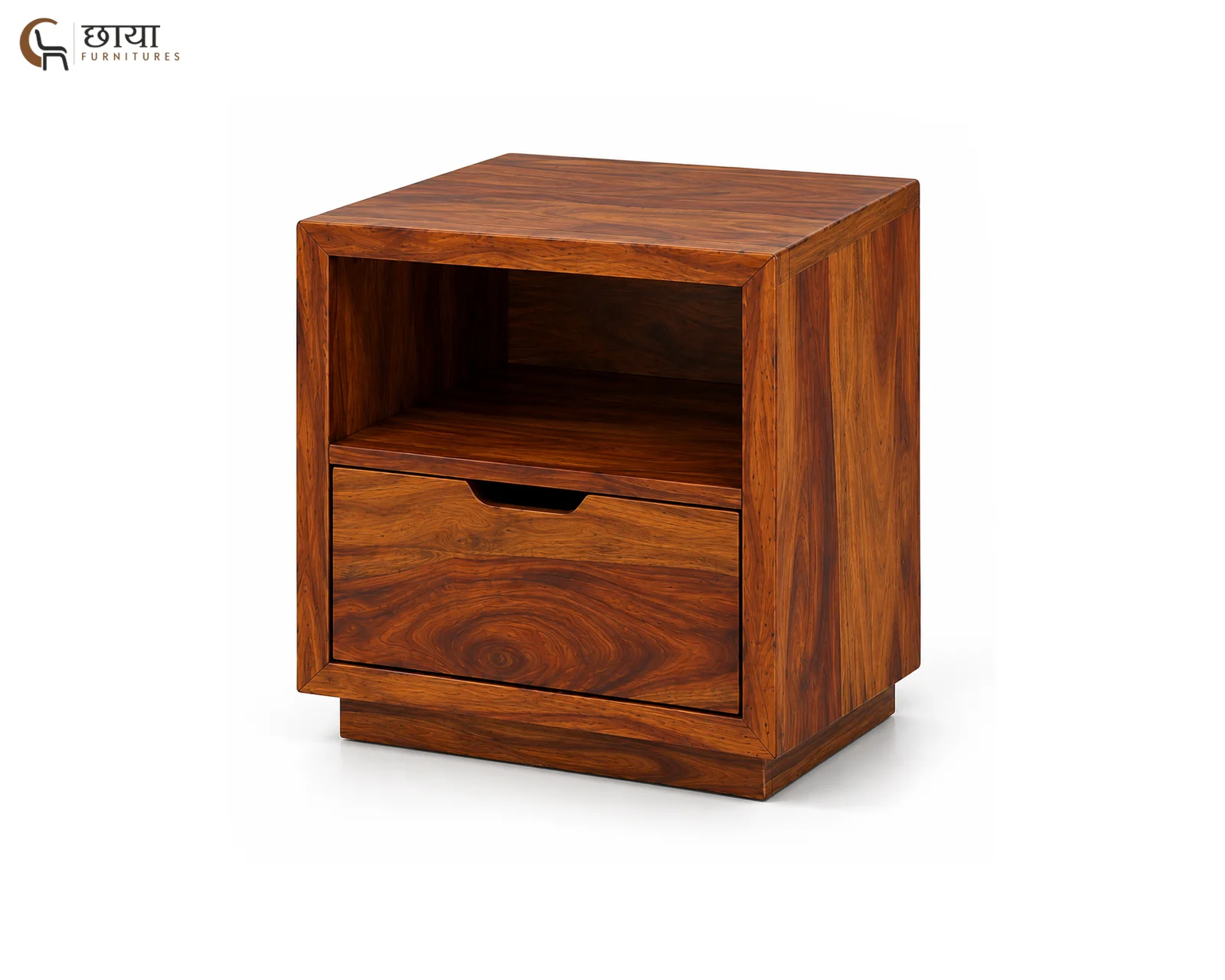 Nexa Bedside Table (Honey Finish) — 6