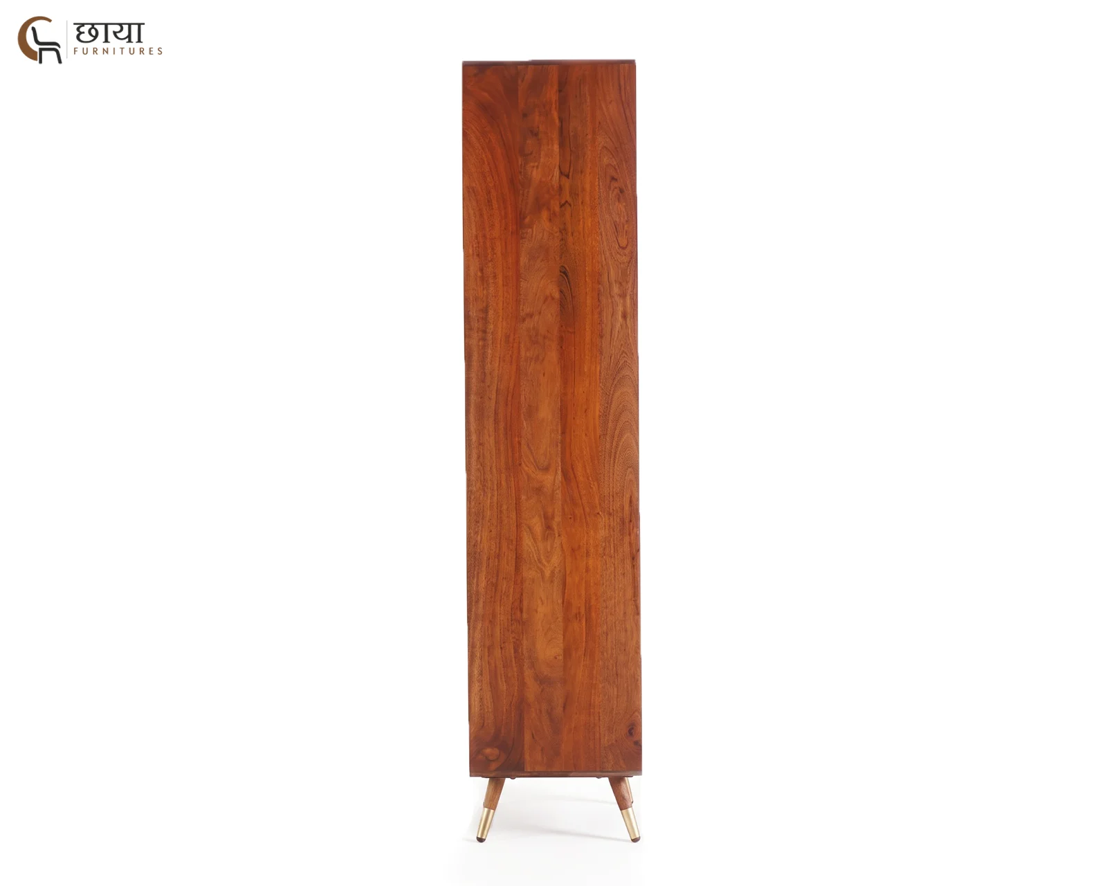 Jerald Sheesham Wood Kitchen Cabinet (Honey Finish) — 2