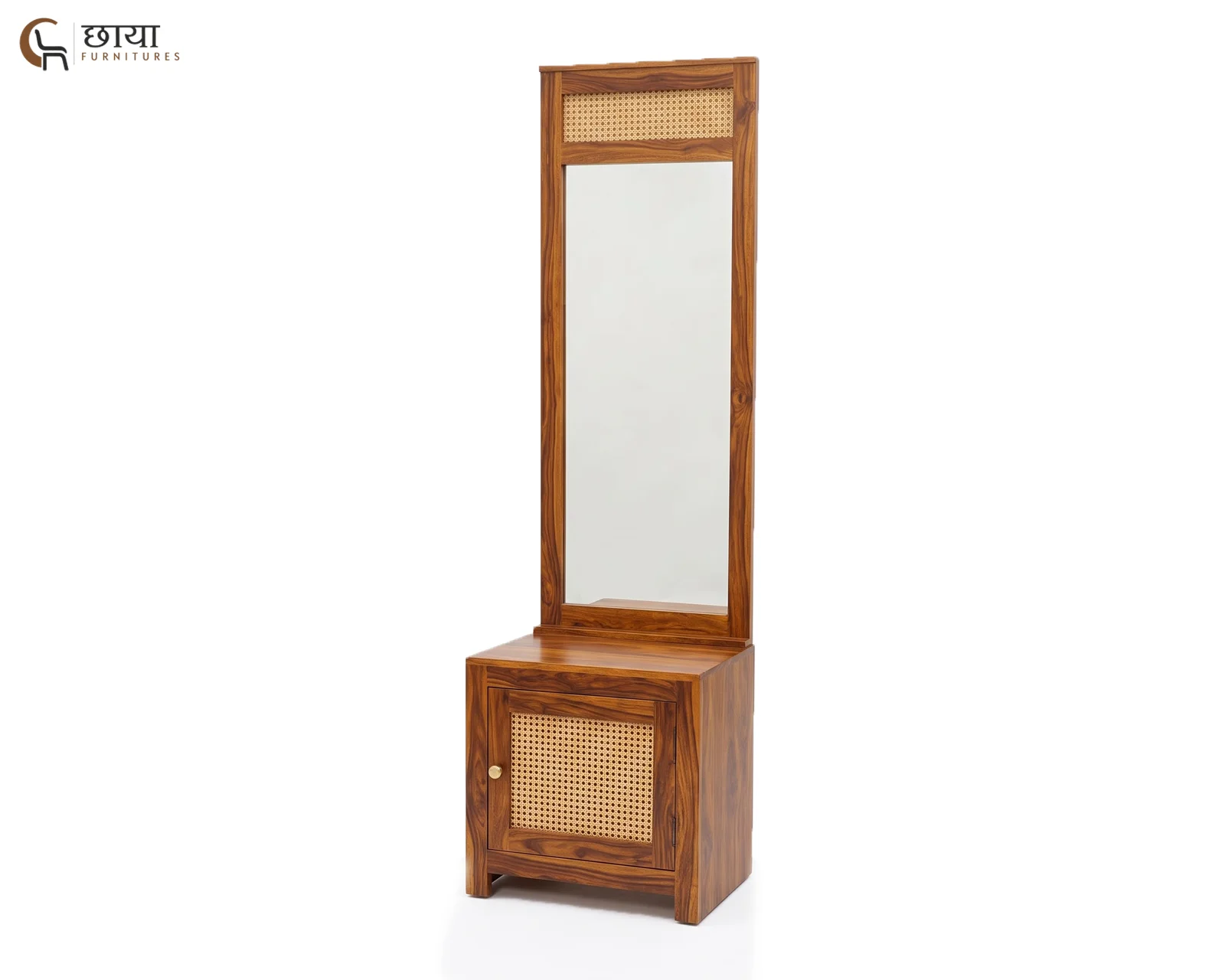Evara Sheesham Wood Dressing Table (Honey Finish) — 5