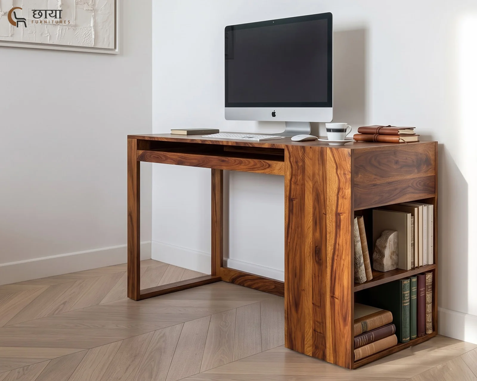 Stark Study Table (Honey Finish) — 10