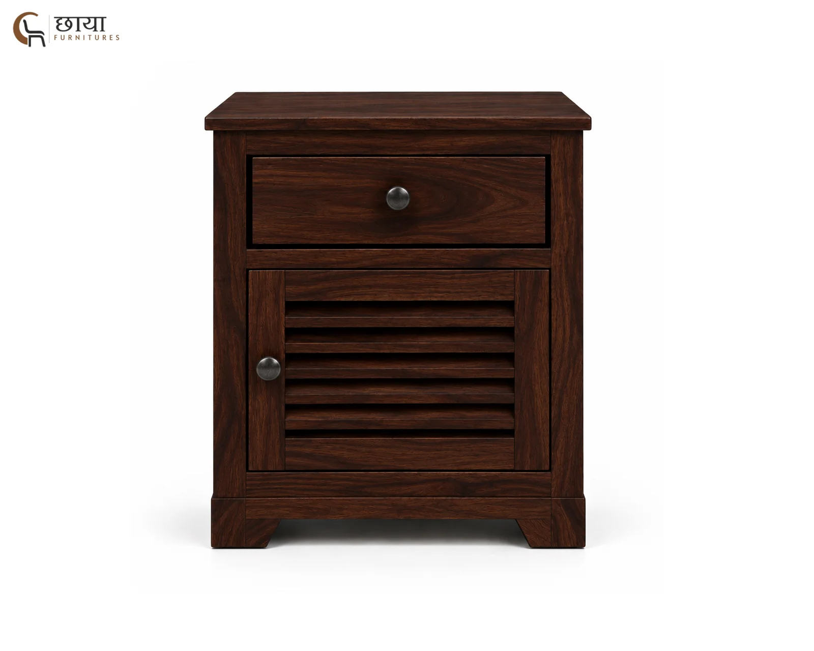 Riyasat Bedside Table (Walnut Finish) — 3