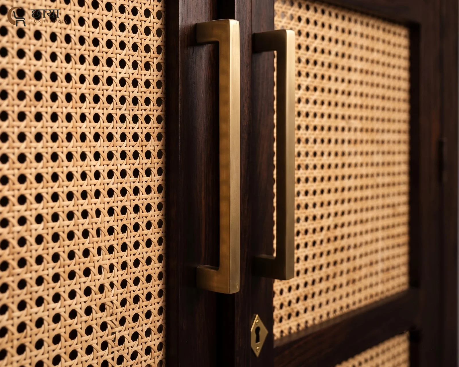 Rabel 2 Door Wardrobe (Walnut Finish) — 16