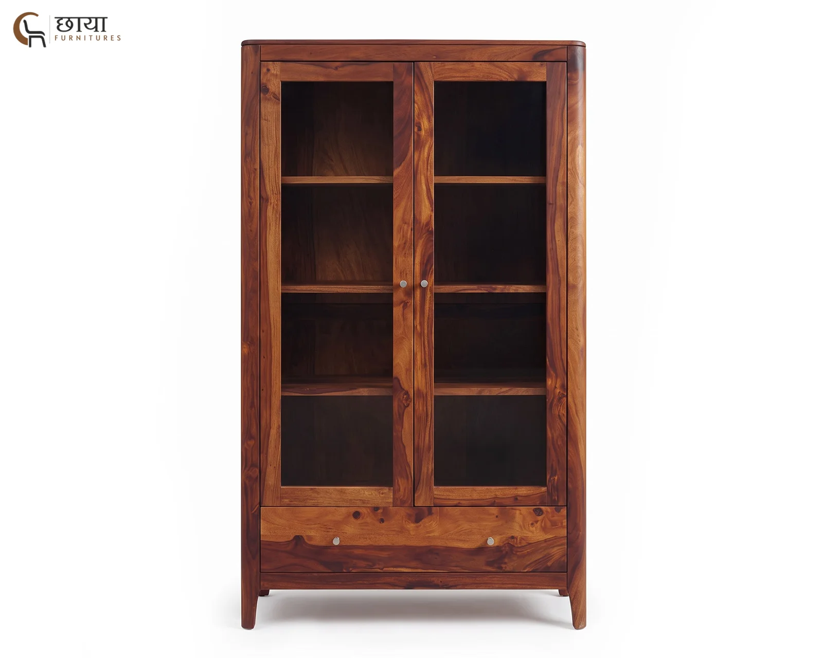 Tommy Sheesham Wood Kitchen Cabinet (Honey Finish) — 9