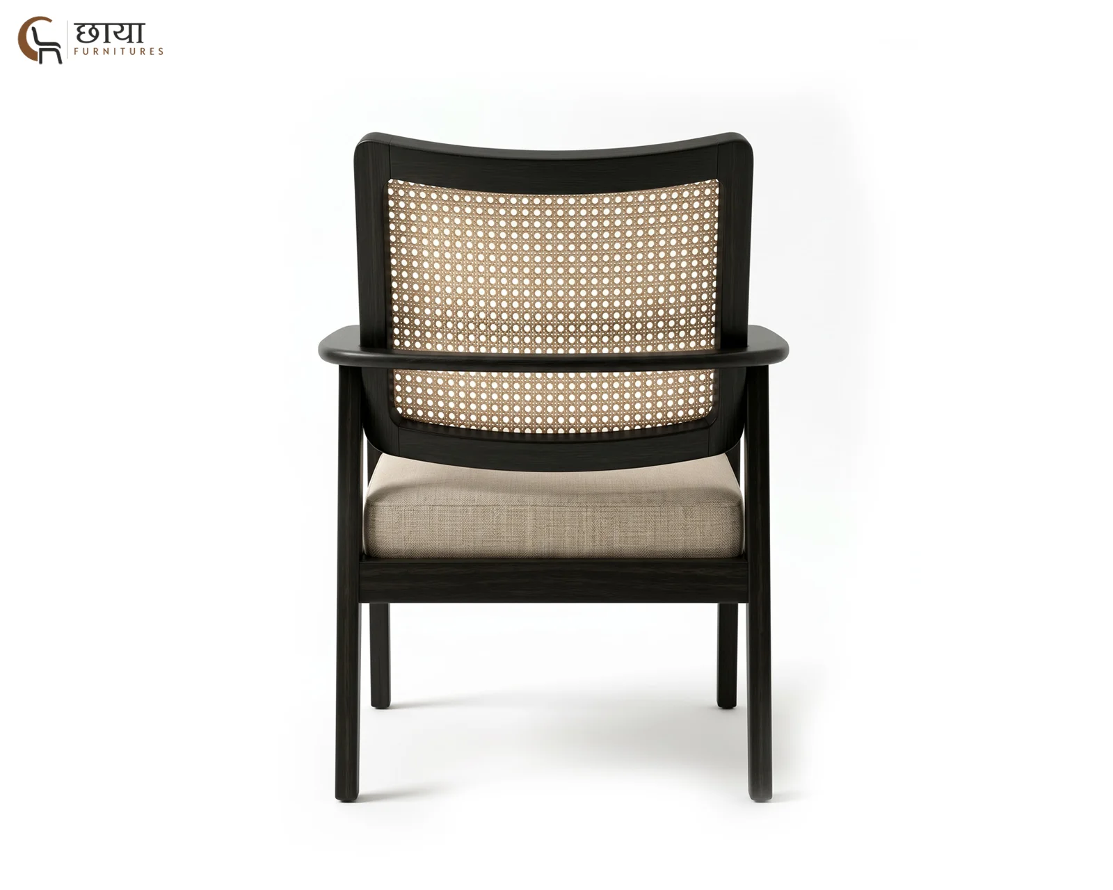 Pollos Arm Chair (Black Finish) — 1