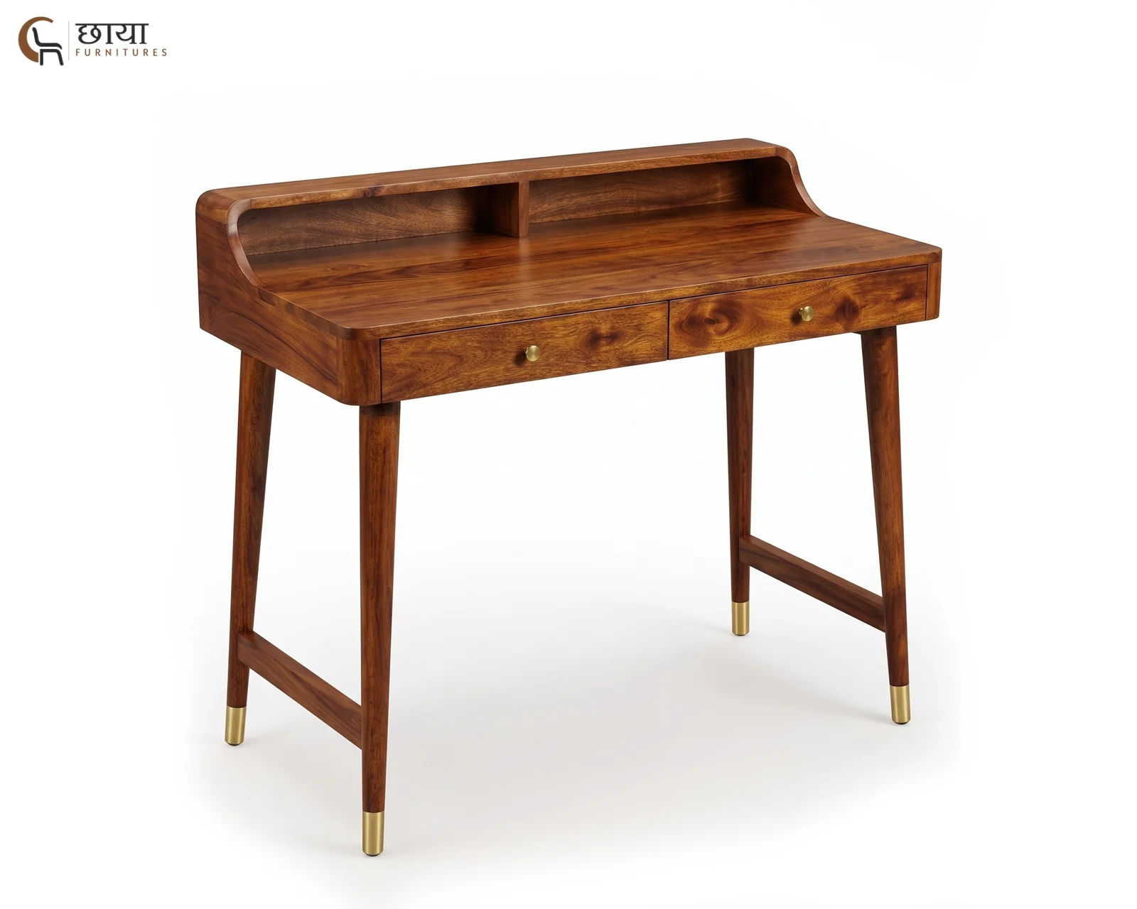 Axel Study Table (Teak Finish) — 1