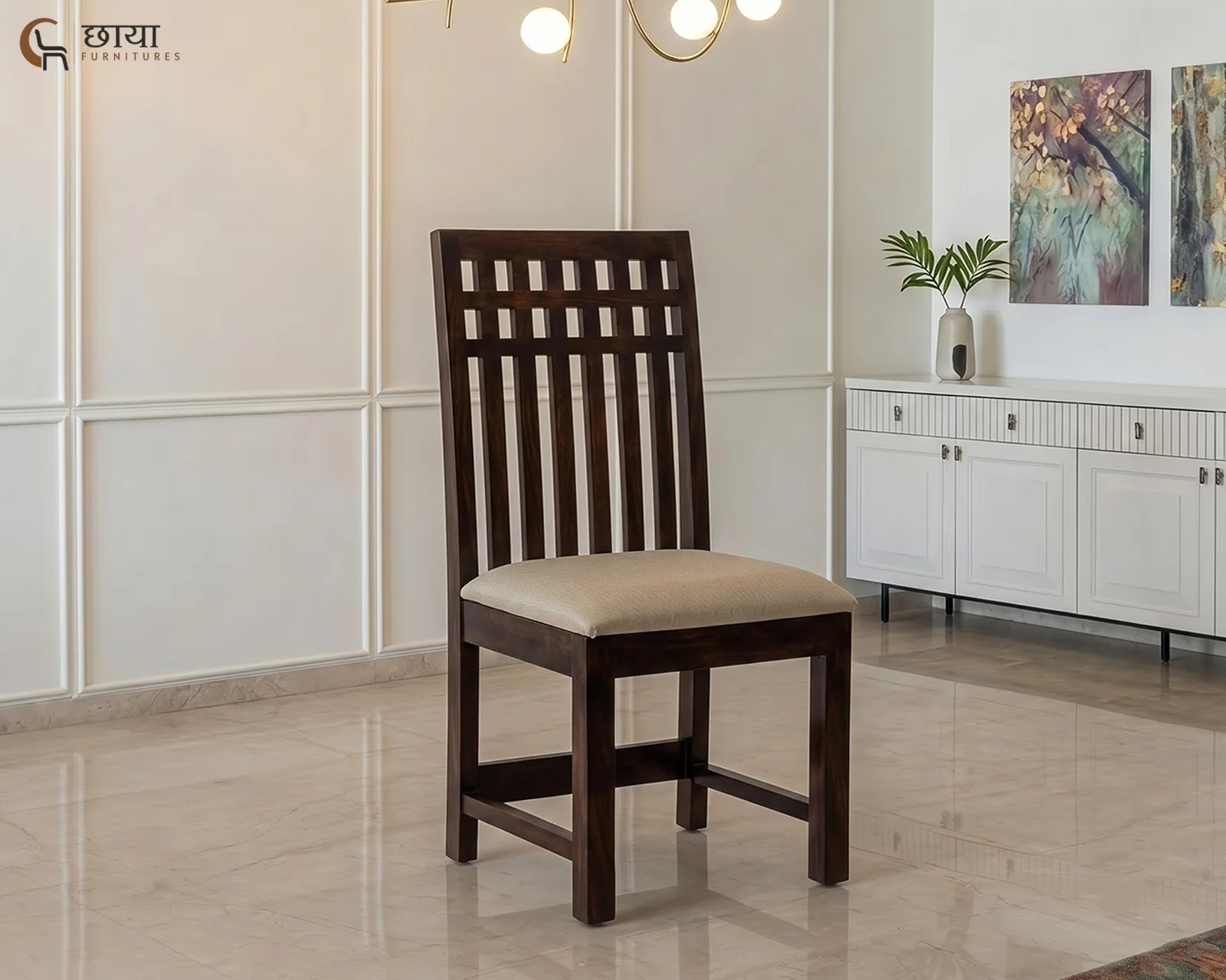 Haven Dining Chair (Walnut Finish) — 4
