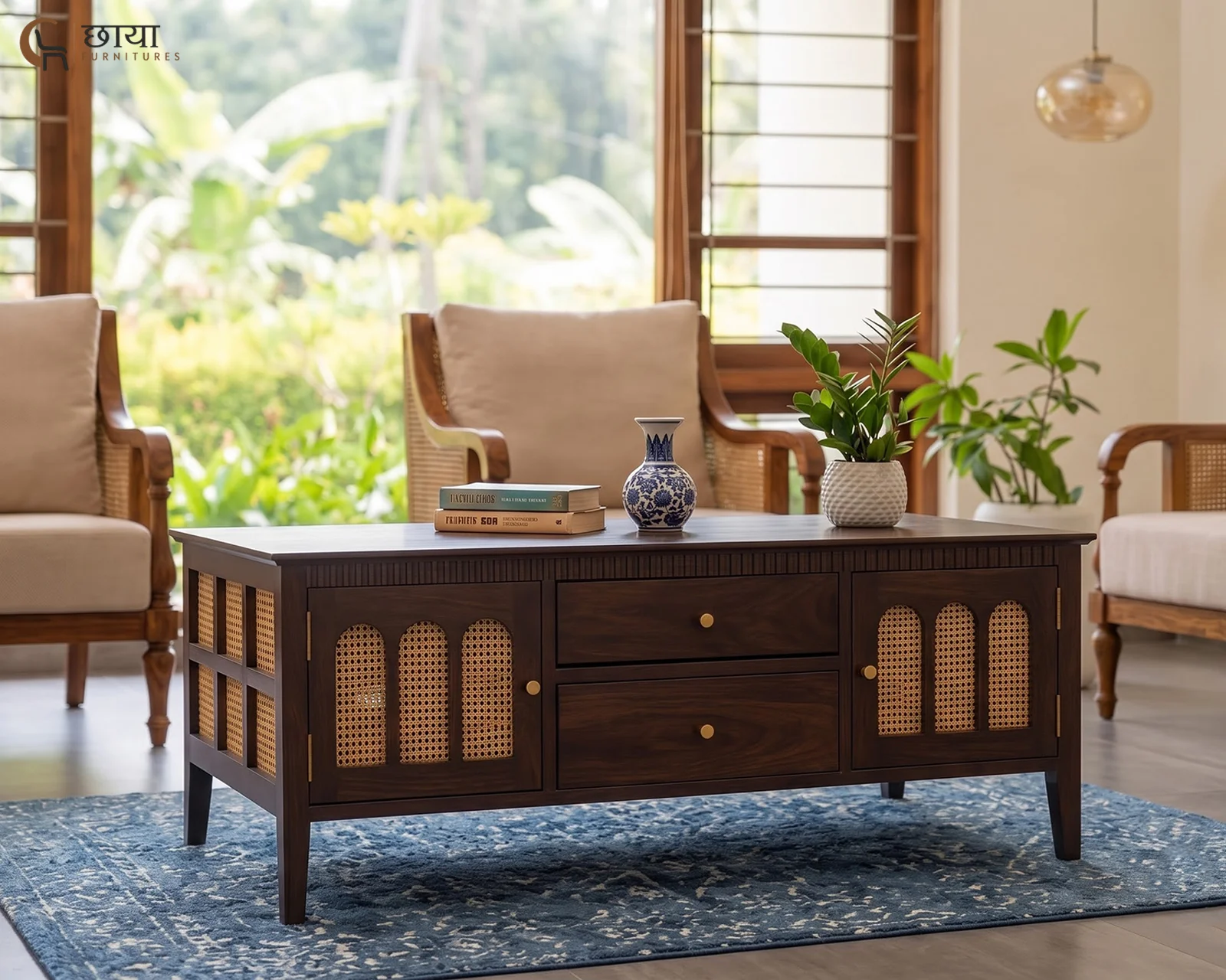Neer Coffee Table (Walnut Finish) — 11