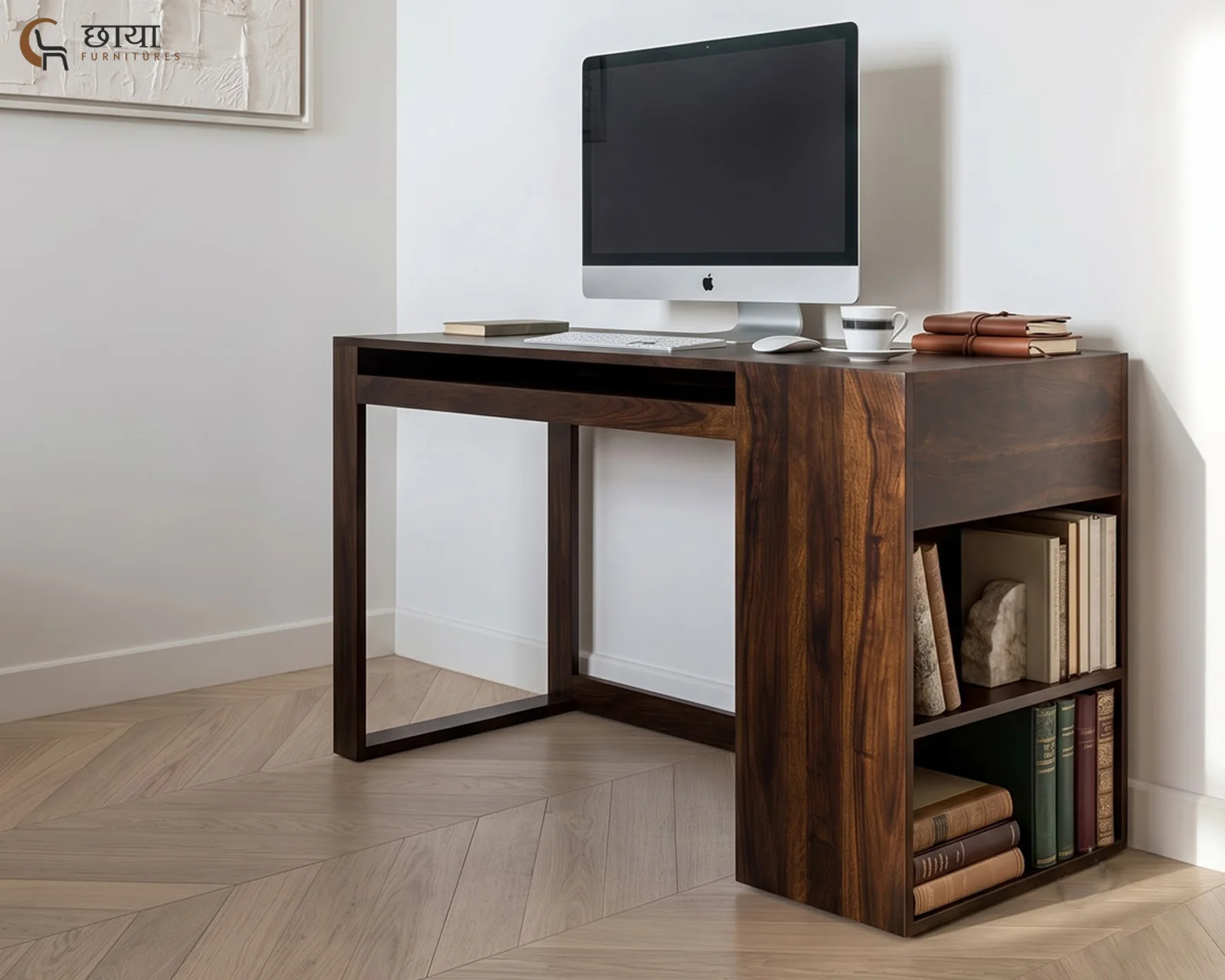 Stark Study Table (Walnut Finish) — 13