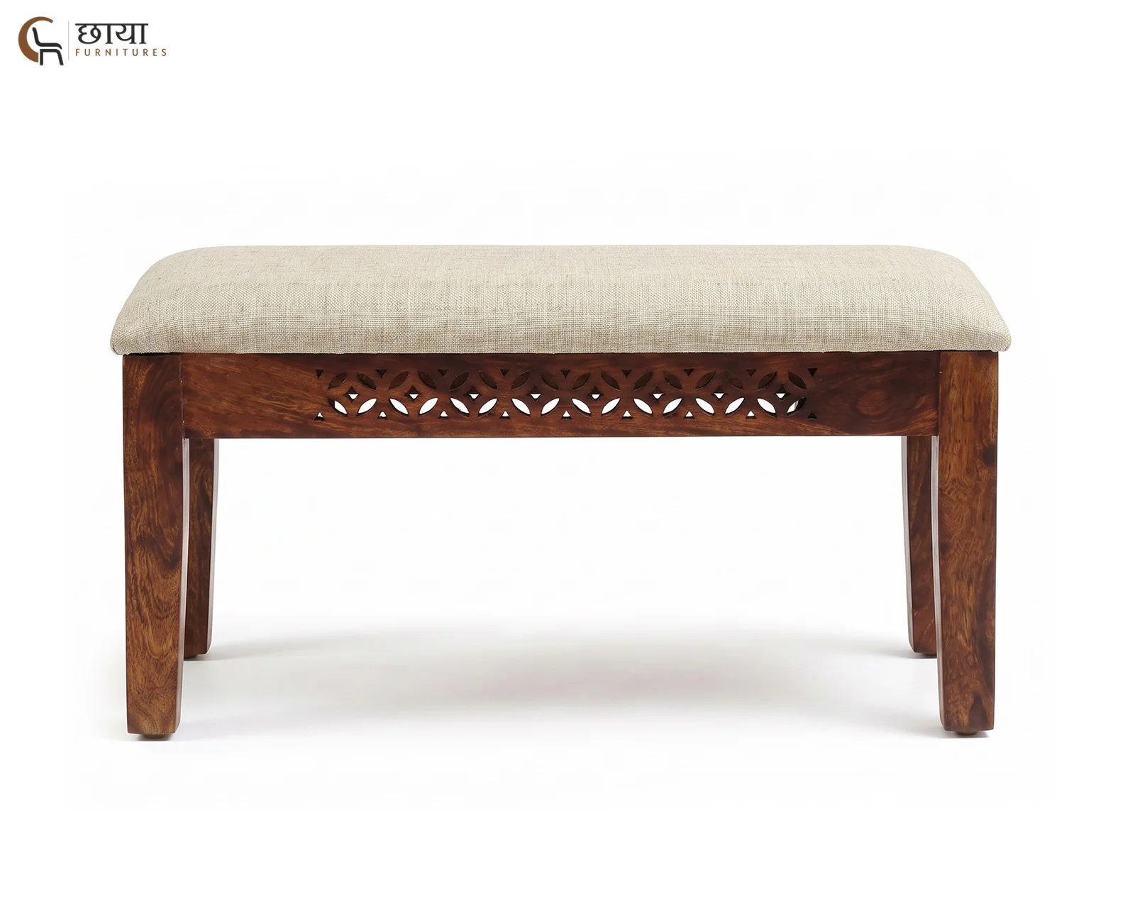 Luxe Dining Bench (Honey Finish) — 7