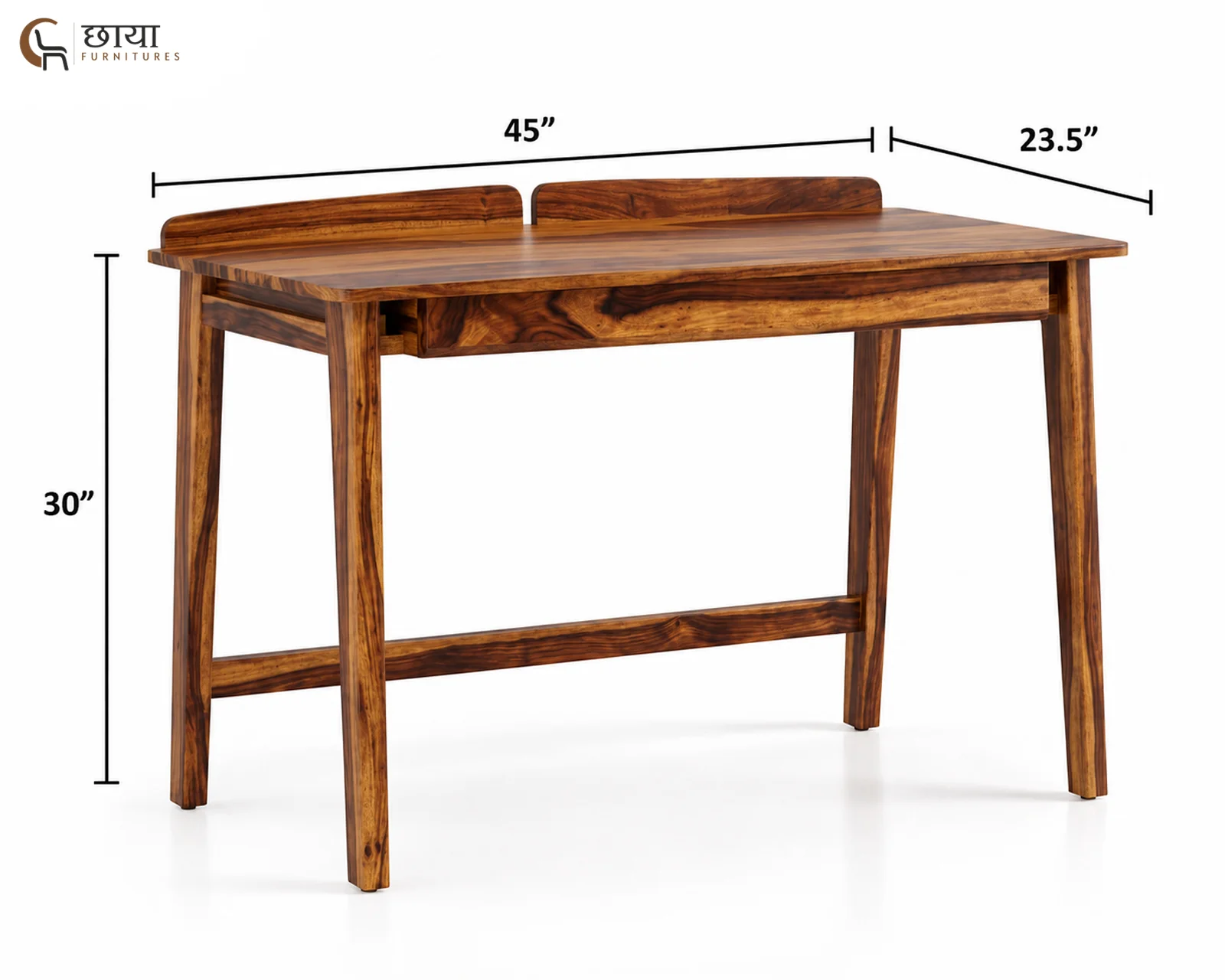 Rovan Study Table (Teak Finish) — dim 6