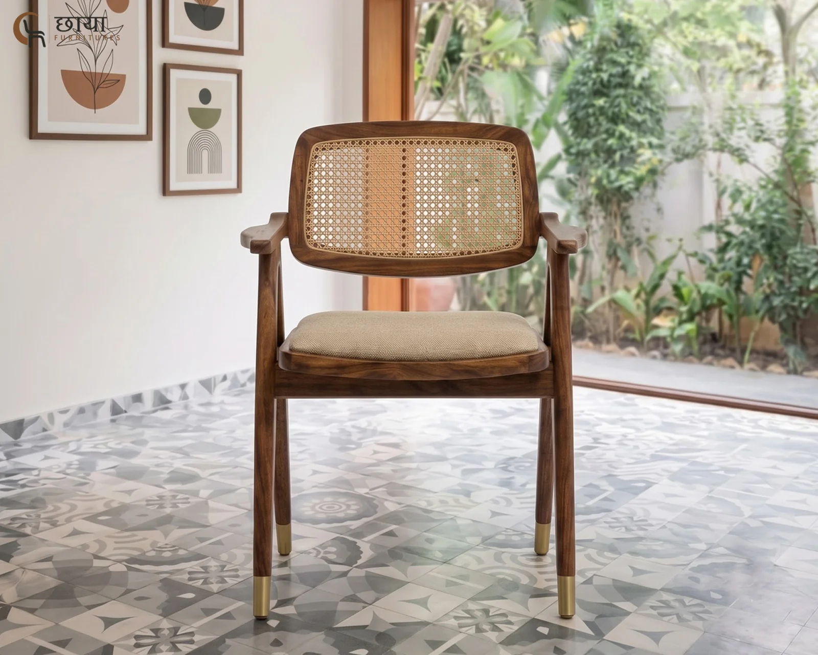 Rasoi 6 Seater Dining Set (Honey Finish) — 21