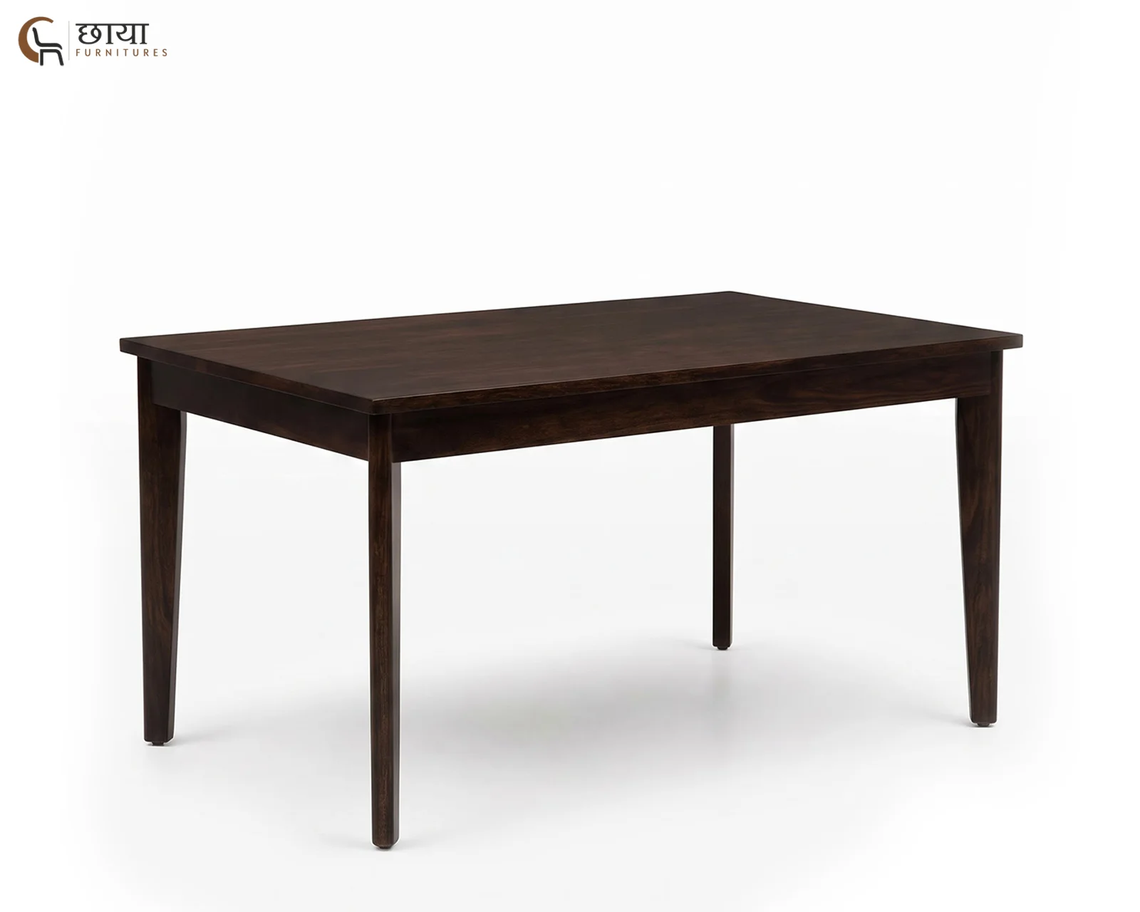 Aangan 6 Seater Dining Table (Walnut Finish) — 5