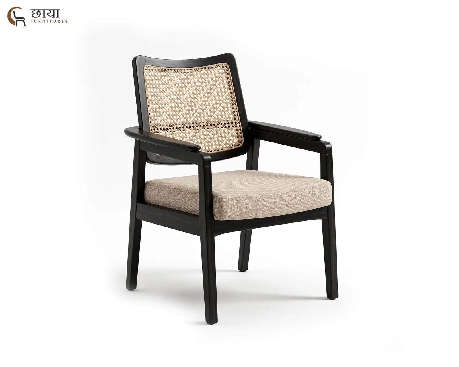 Pollos Arm Chair (Black Finish) — 2