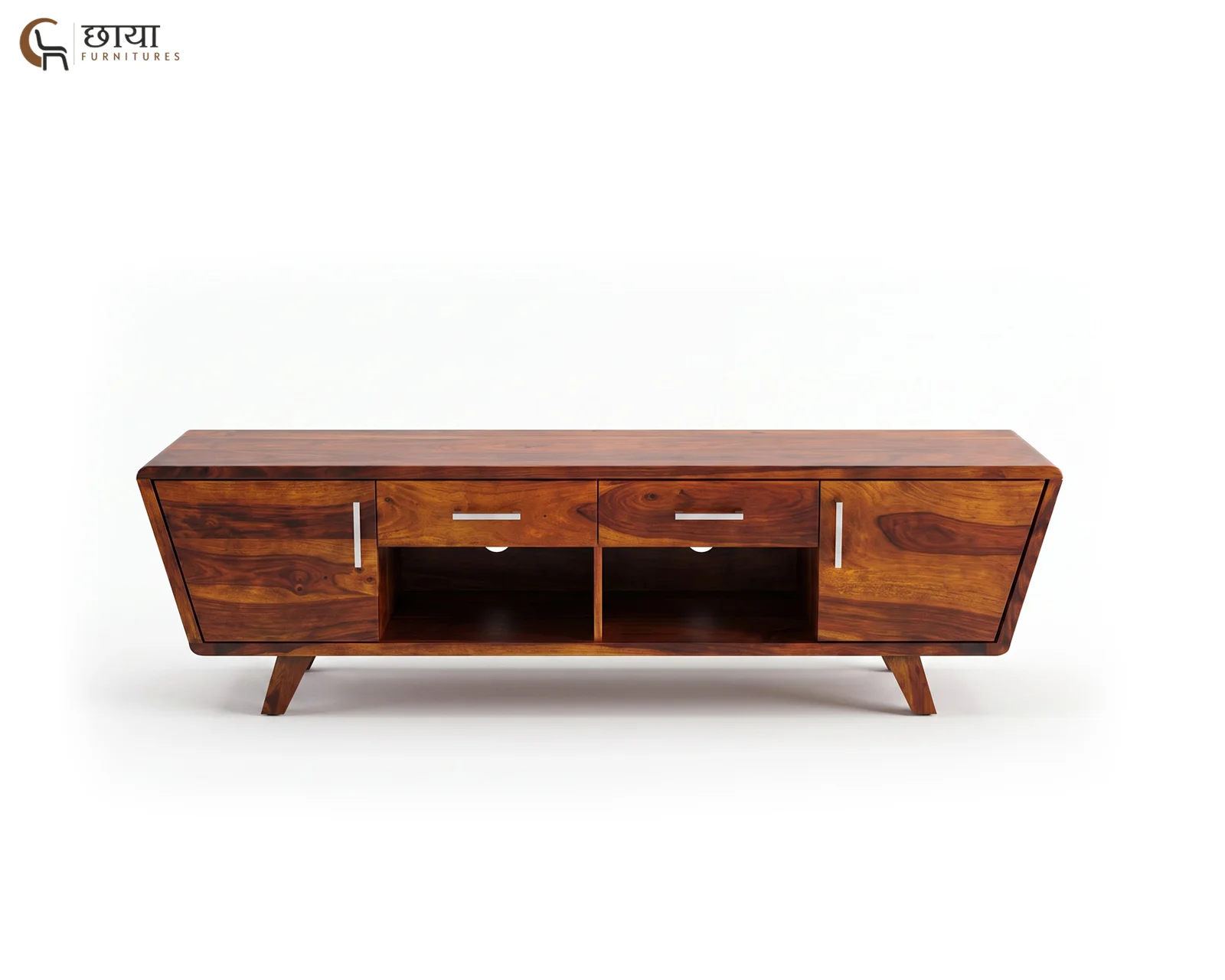 Maison Tv Unit (Honey Finish) — 4