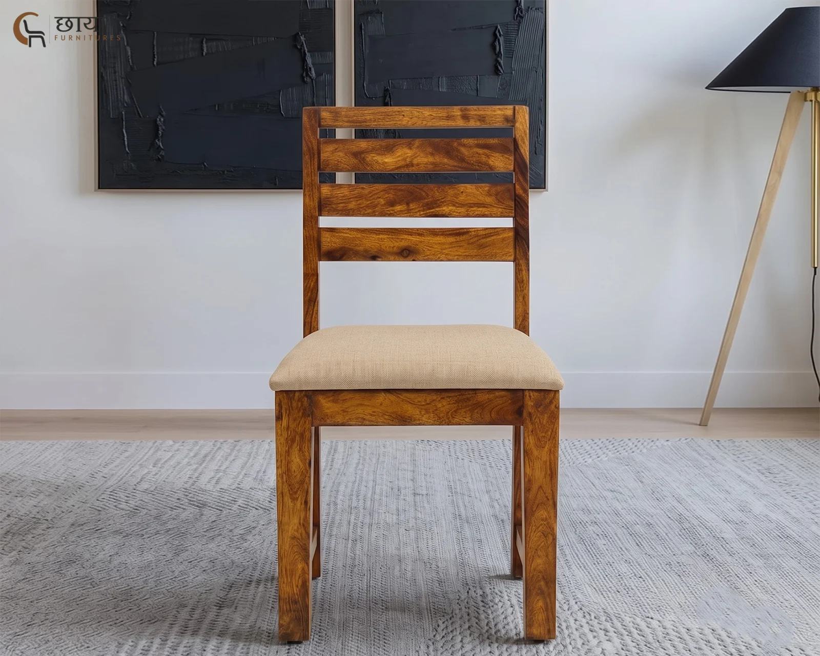 Riwaaz Dining Chair (Honey Finish) — 307