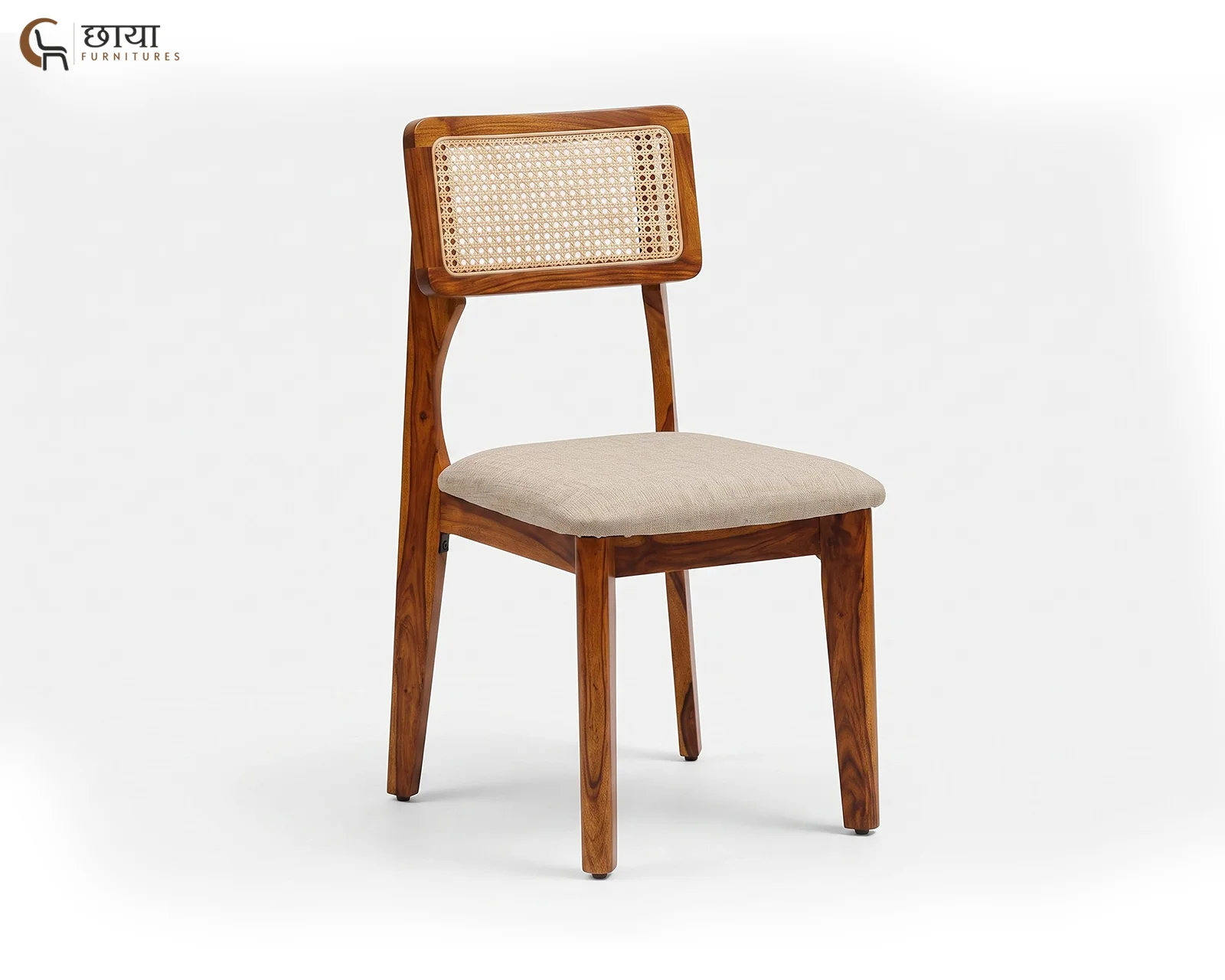 Aangan Dining Chair (Honey Finish) — 2