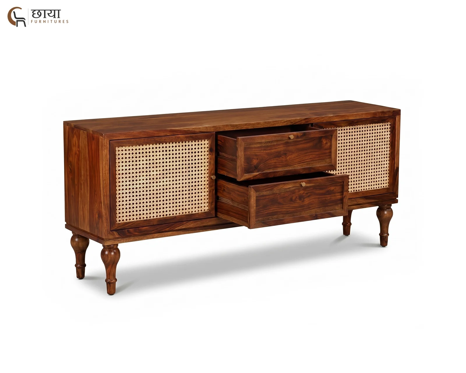 Avora TV Unit (Honey Finish) — 3