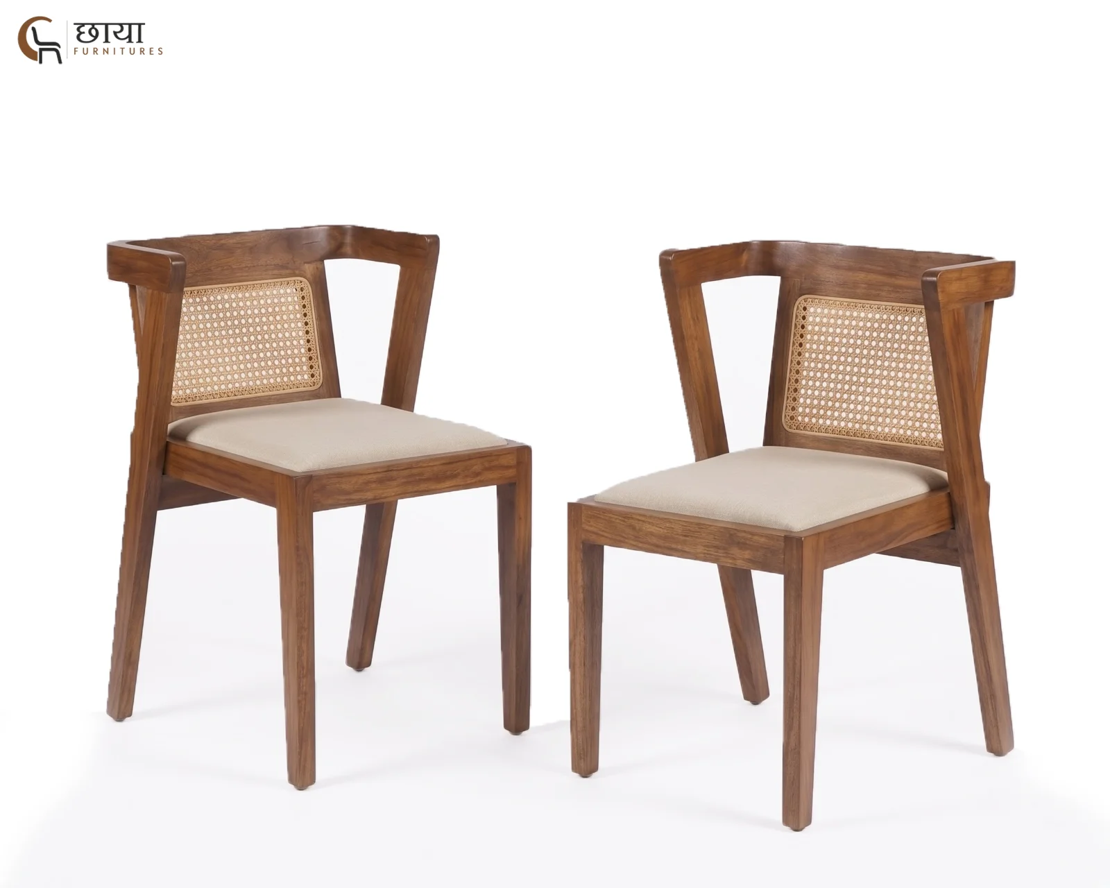 Ryder 2 Seater Dining Set (Mango Wood, Teak FInish) — 5
