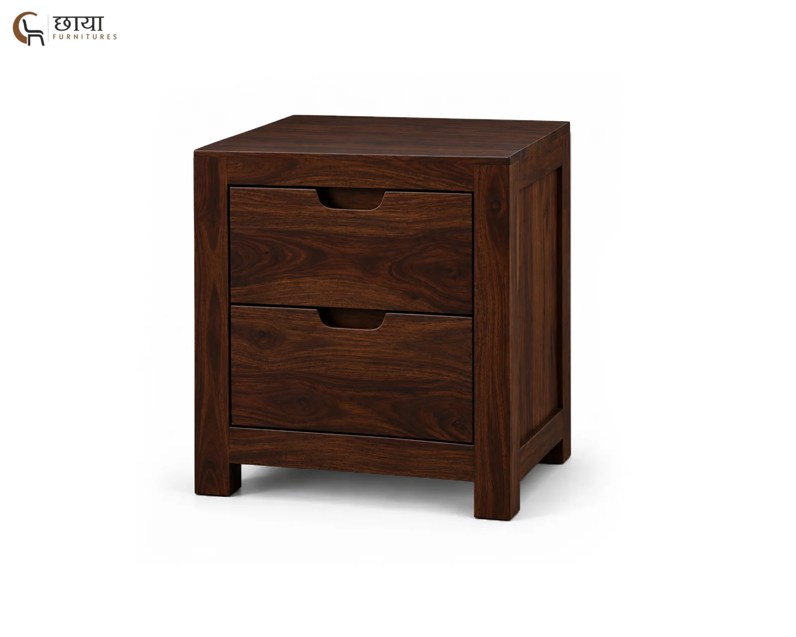 Veer Bedside Table (Walnut Finish) — 3