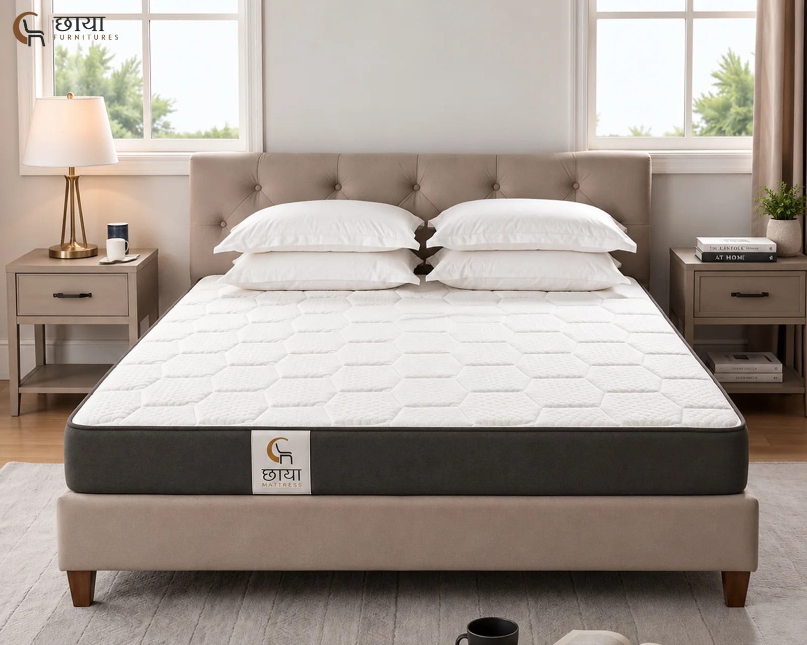 Chaaya Ortho Memory Foam Mattress (Queen Size, 78"x60"x6") — 6