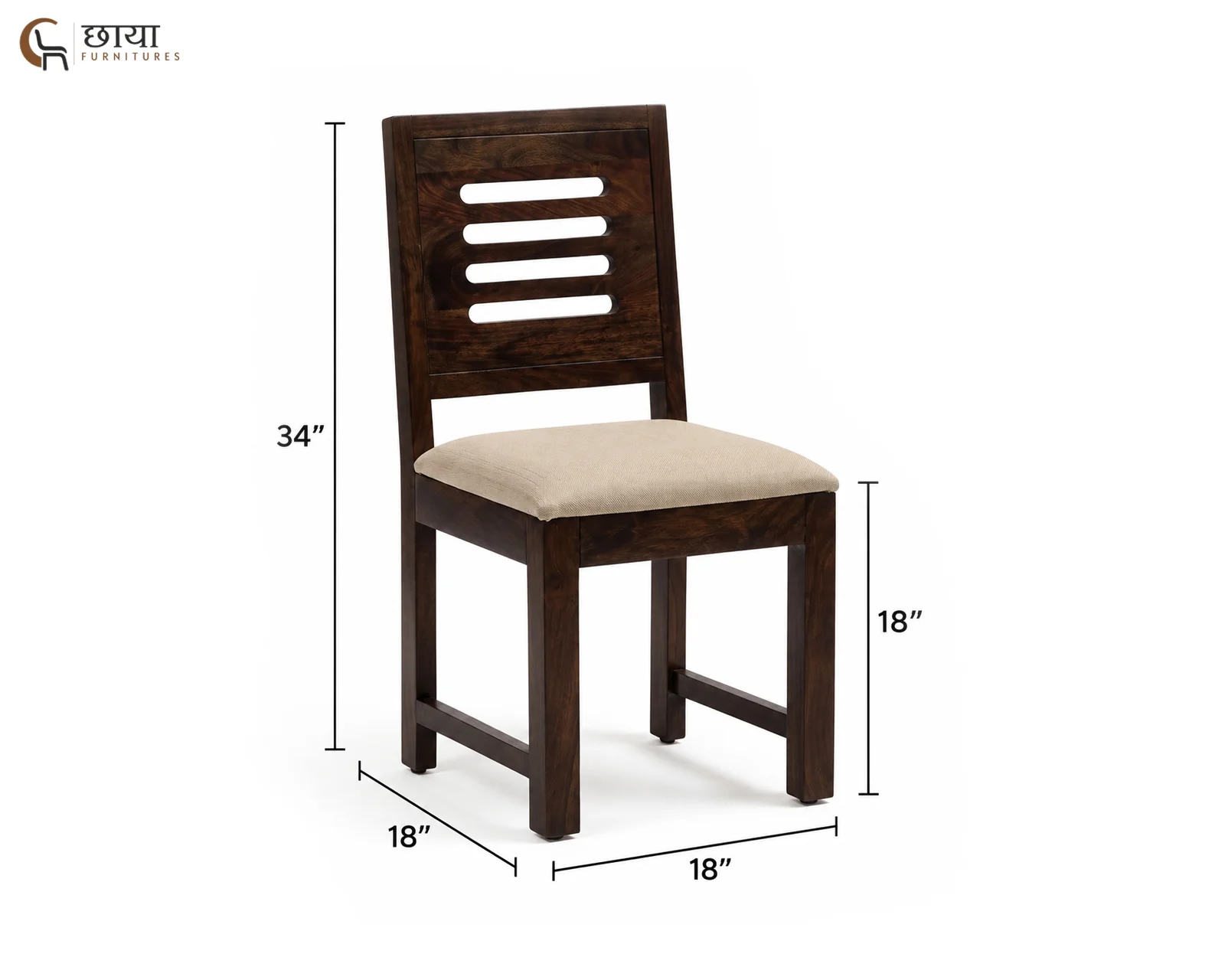 Velora 6 Seater Dining Table Set (Walnut Finish) — 11