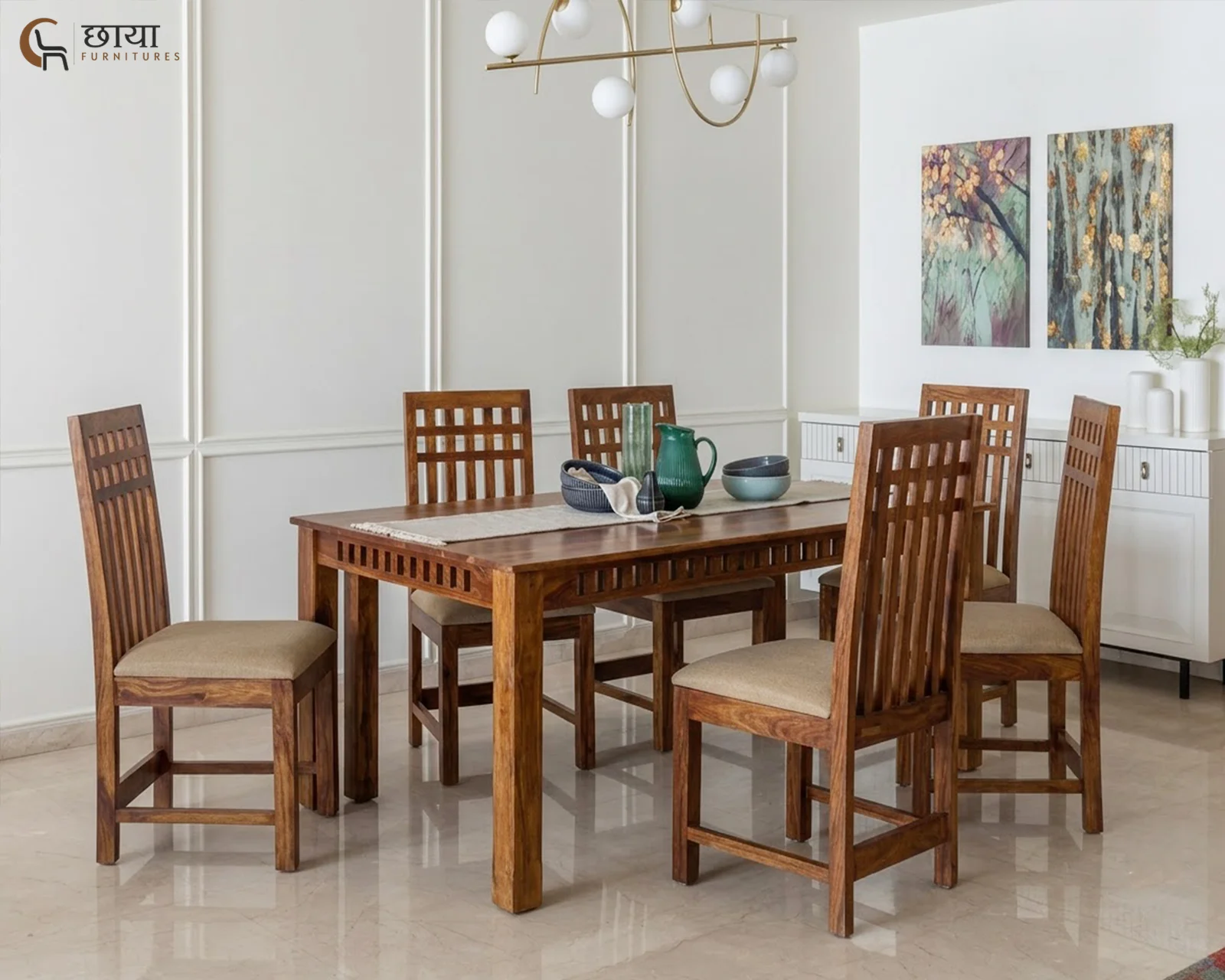 Haven 6 Seater Dining Table Set — 3
