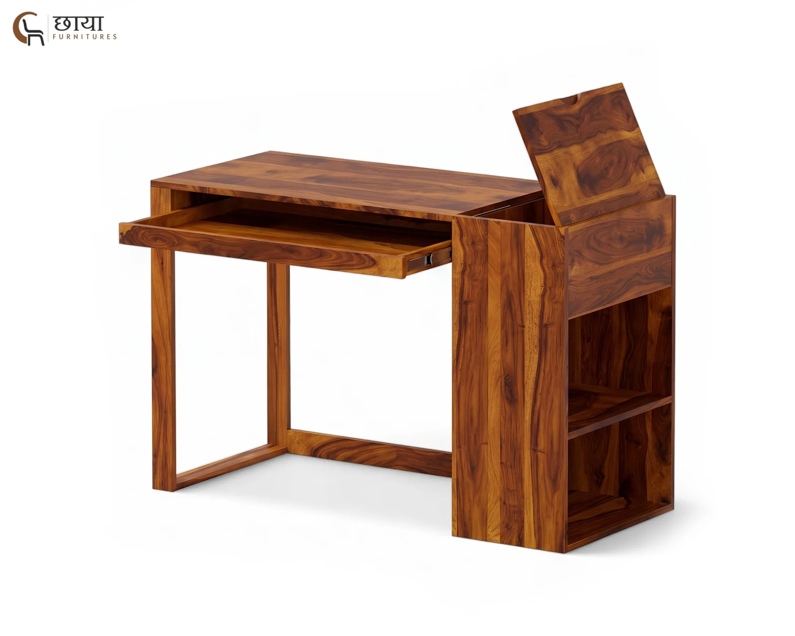 Stark Study Table (Honey Finish) — 4