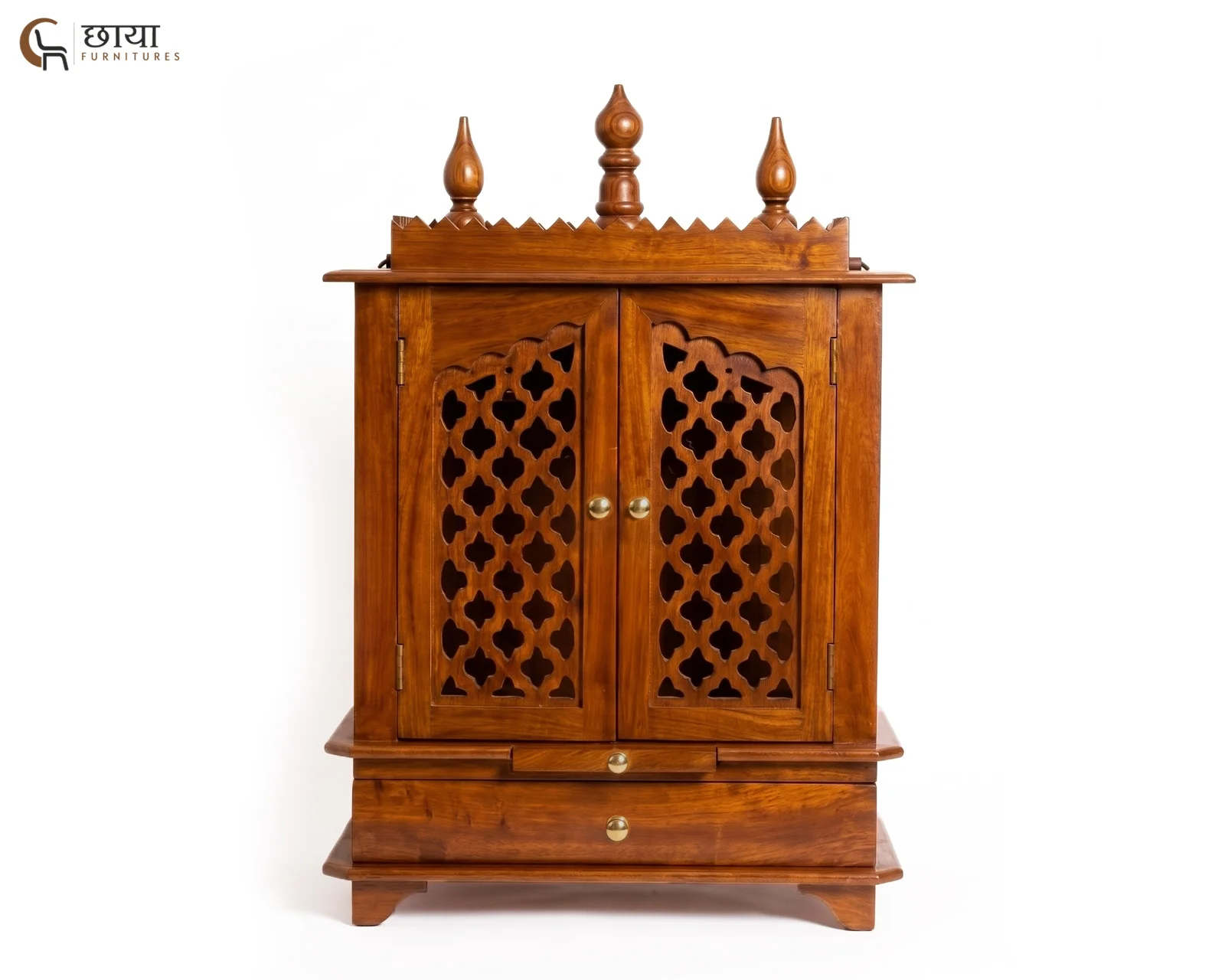 Veda Home Temple (Honey Finish) — 8