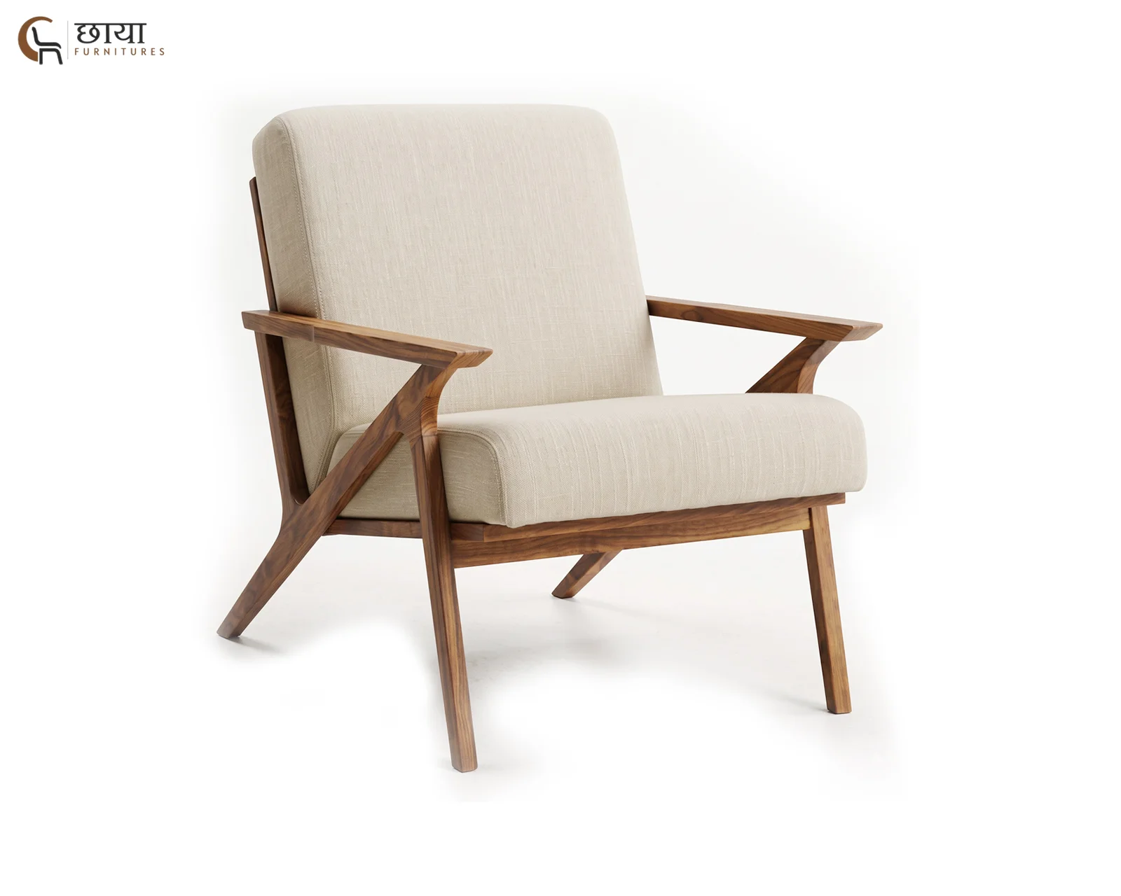 Ned Arm Chair (Cream) — 3