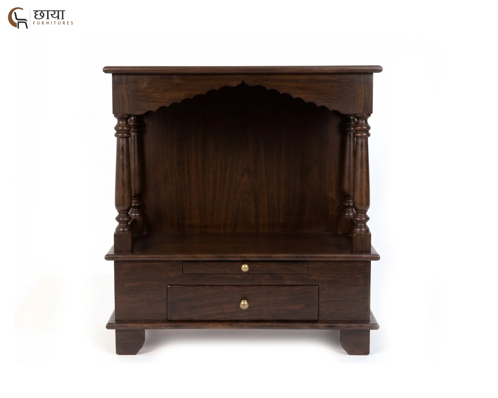 Aradhya Home Temple (Walnut Finish) — 12