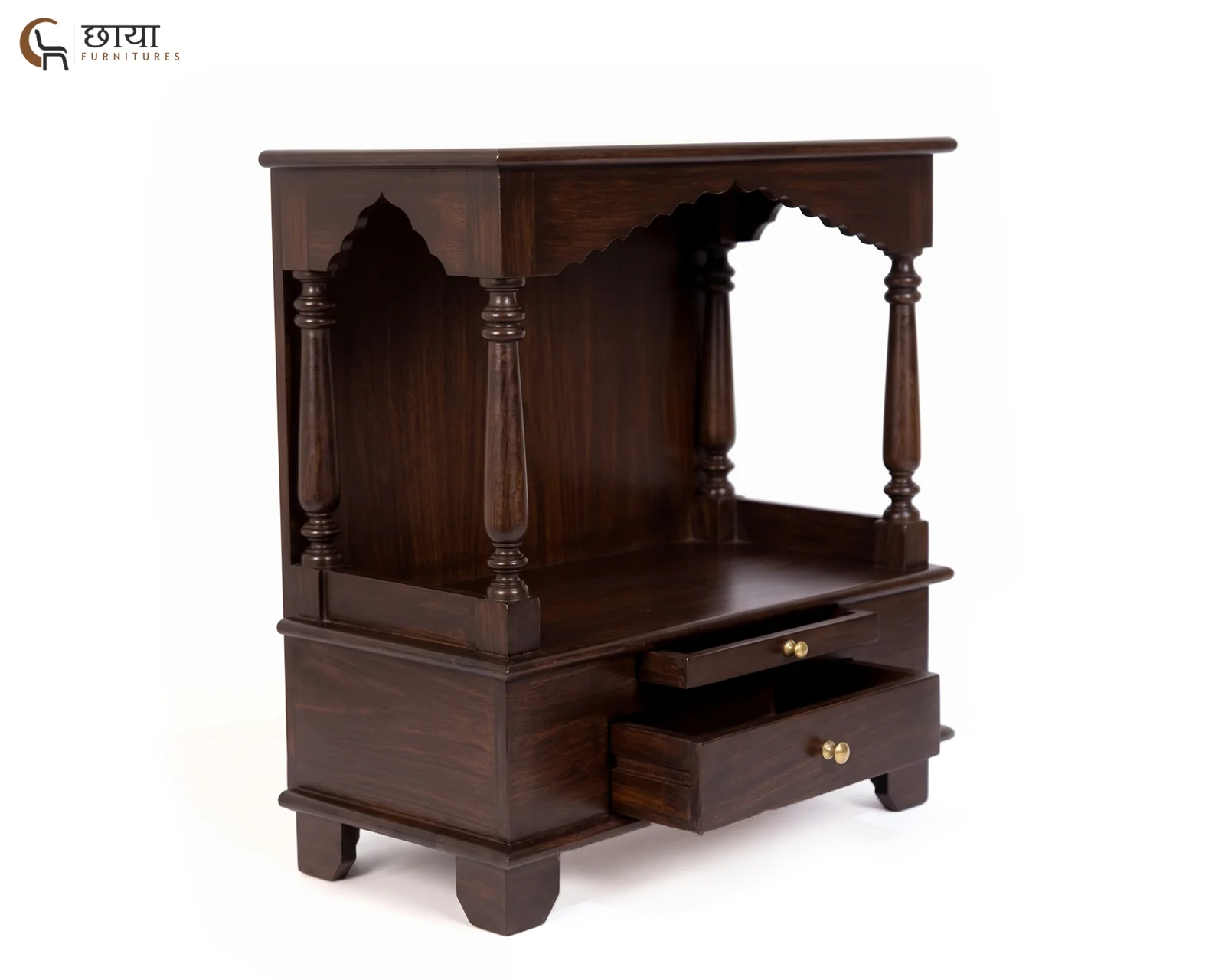 Aradhya Home Temple (Walnut Finish) — 9