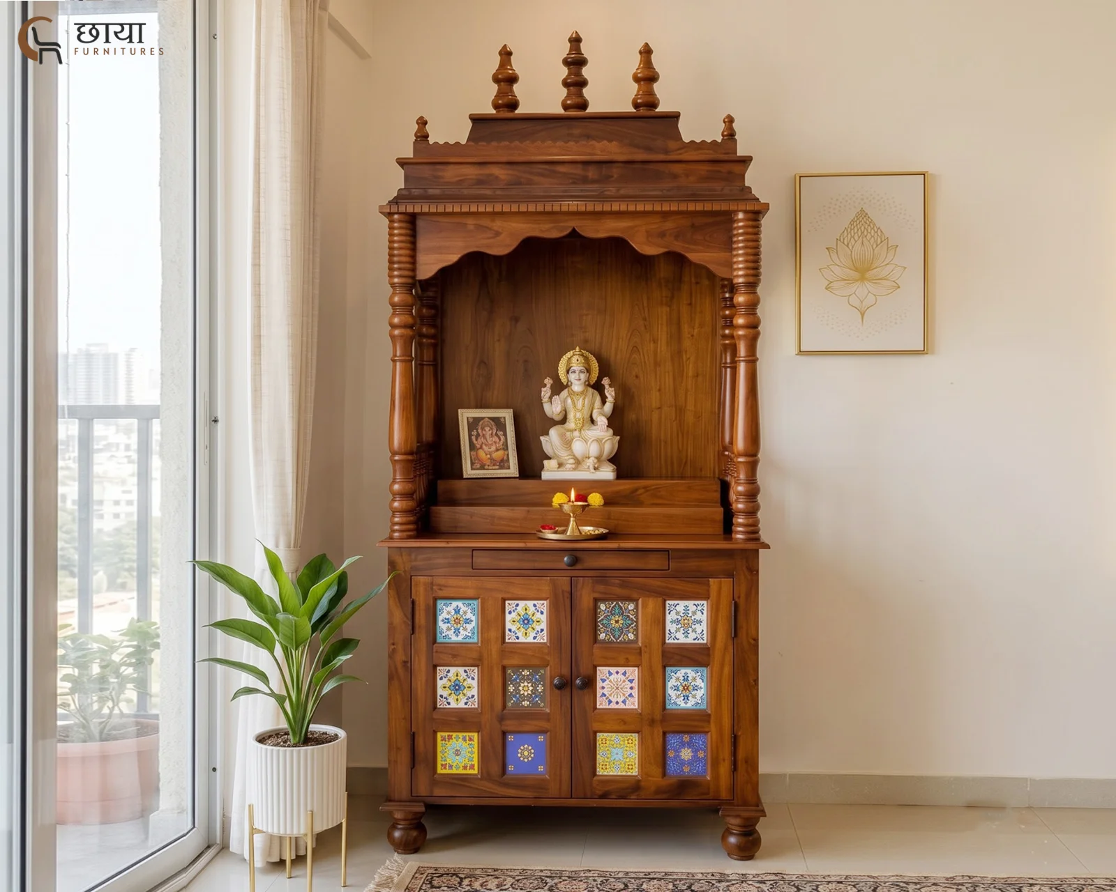 Alvara Home Temple (Honey Finish) — 12