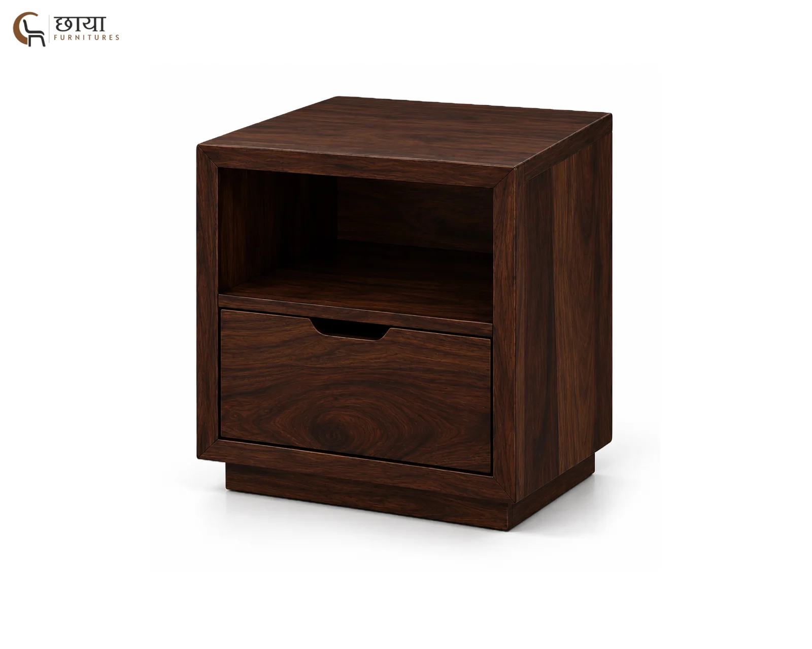 Nexa Bedside Table (Walnut Finish) — 3
