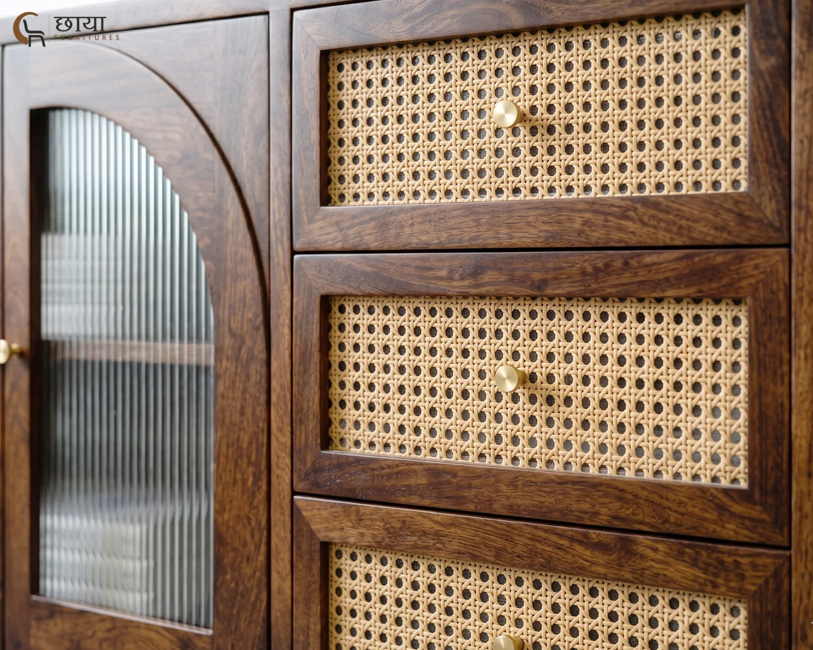 Zayn TV Unit (Teak Finish) — 10