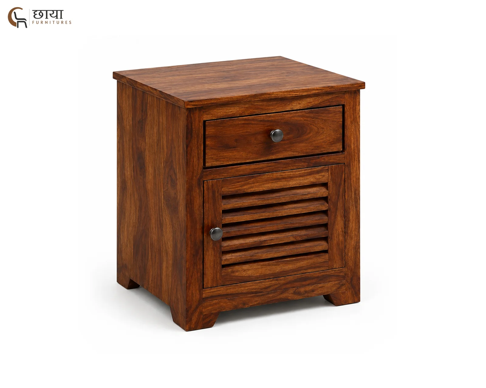 Riyasat Bedside Table (Honey Finish) — 4