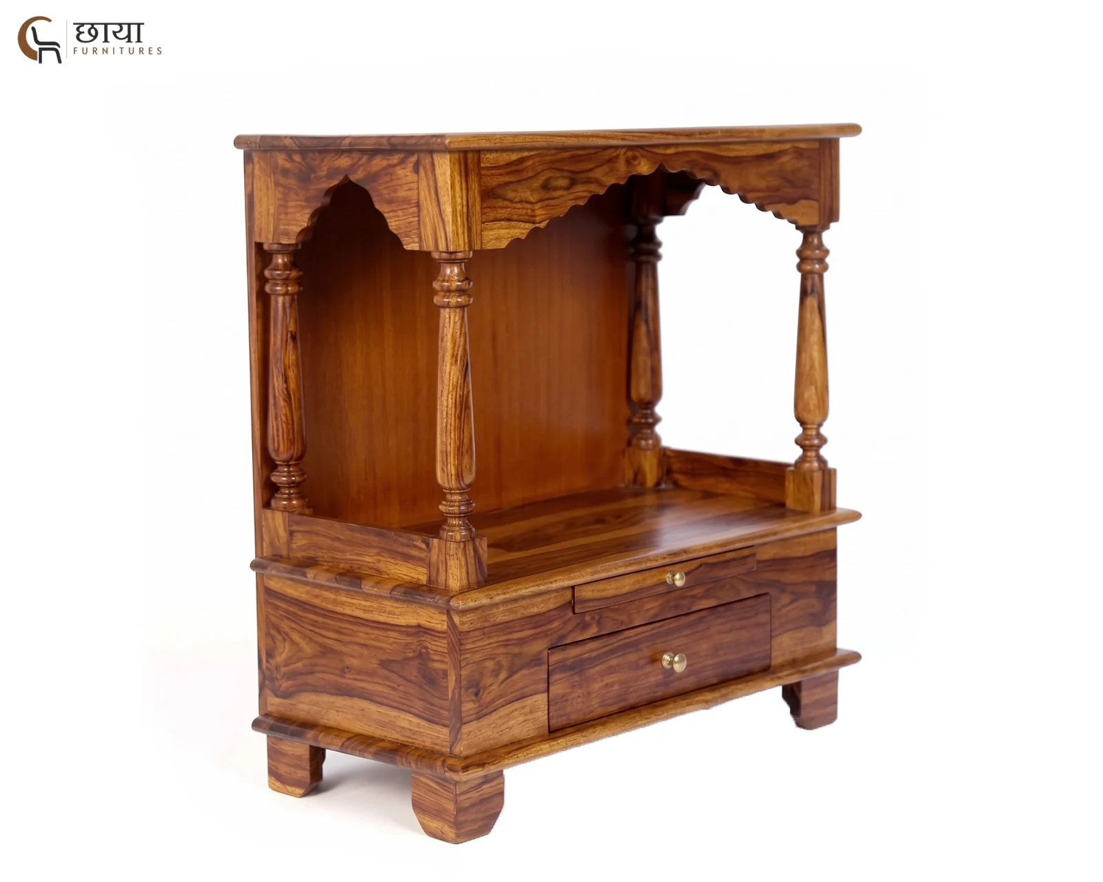 Aradhya Home Temple (Honey Finish) — 6