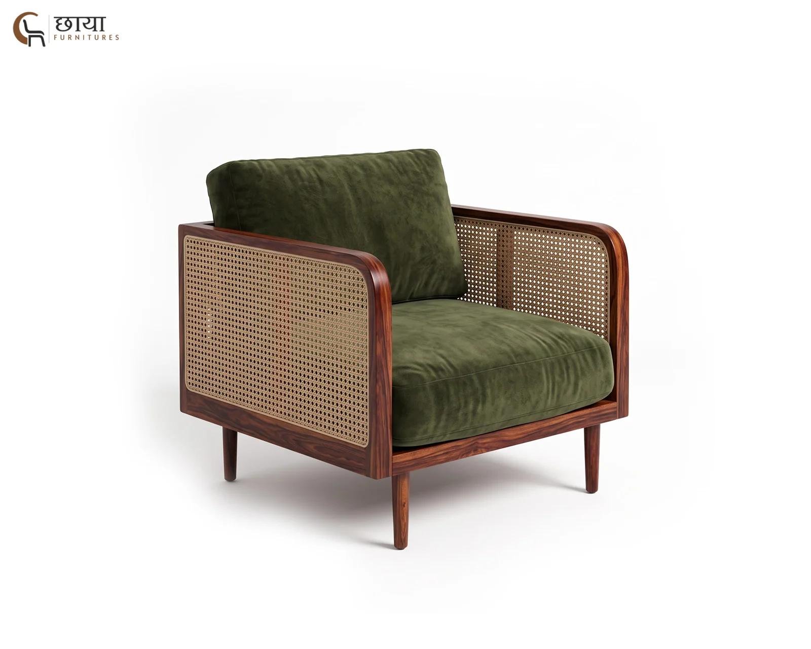 Skyler Arm Chair (Teak Finish) — 4