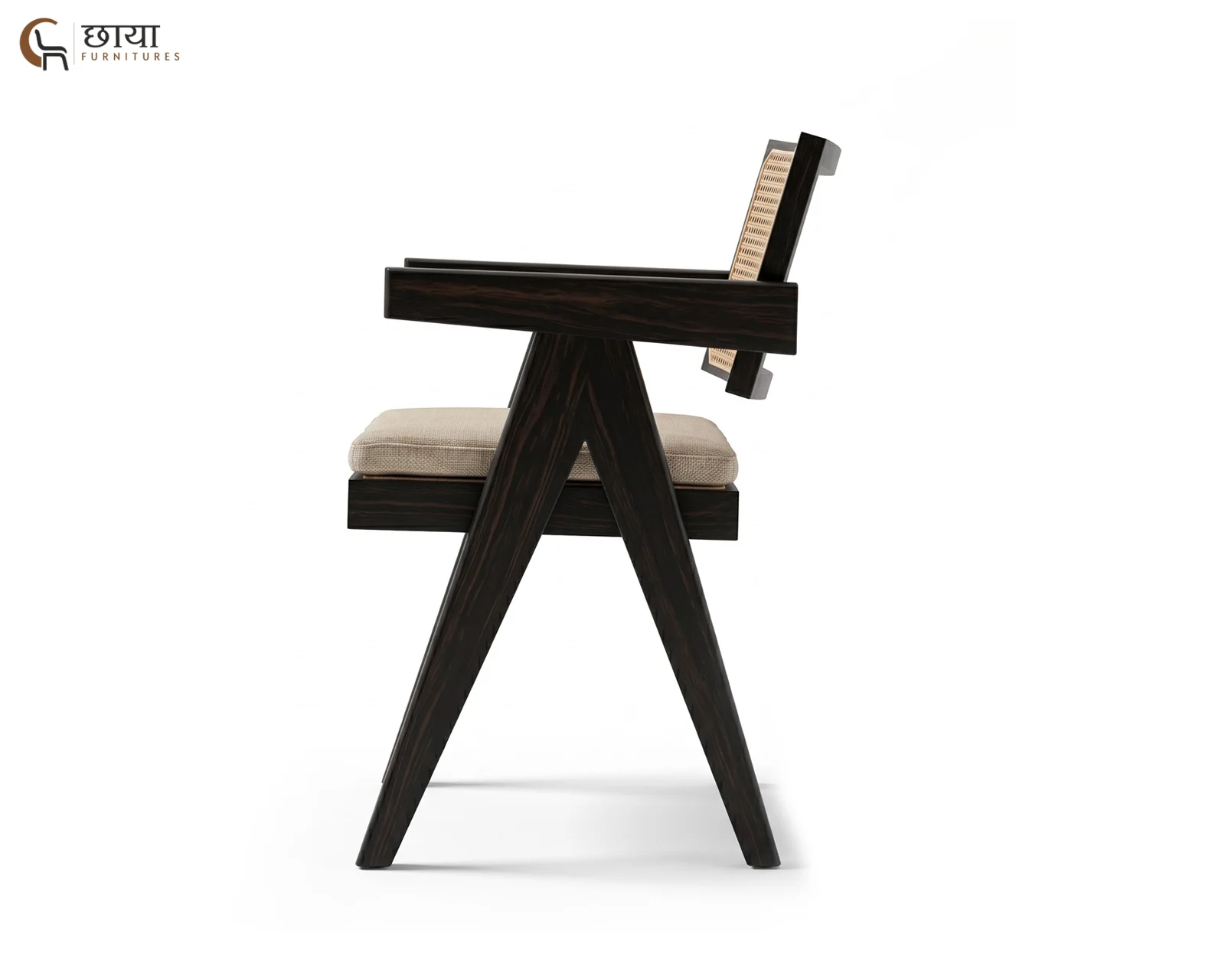 Mike Arm Chair (Black Finish) — 1