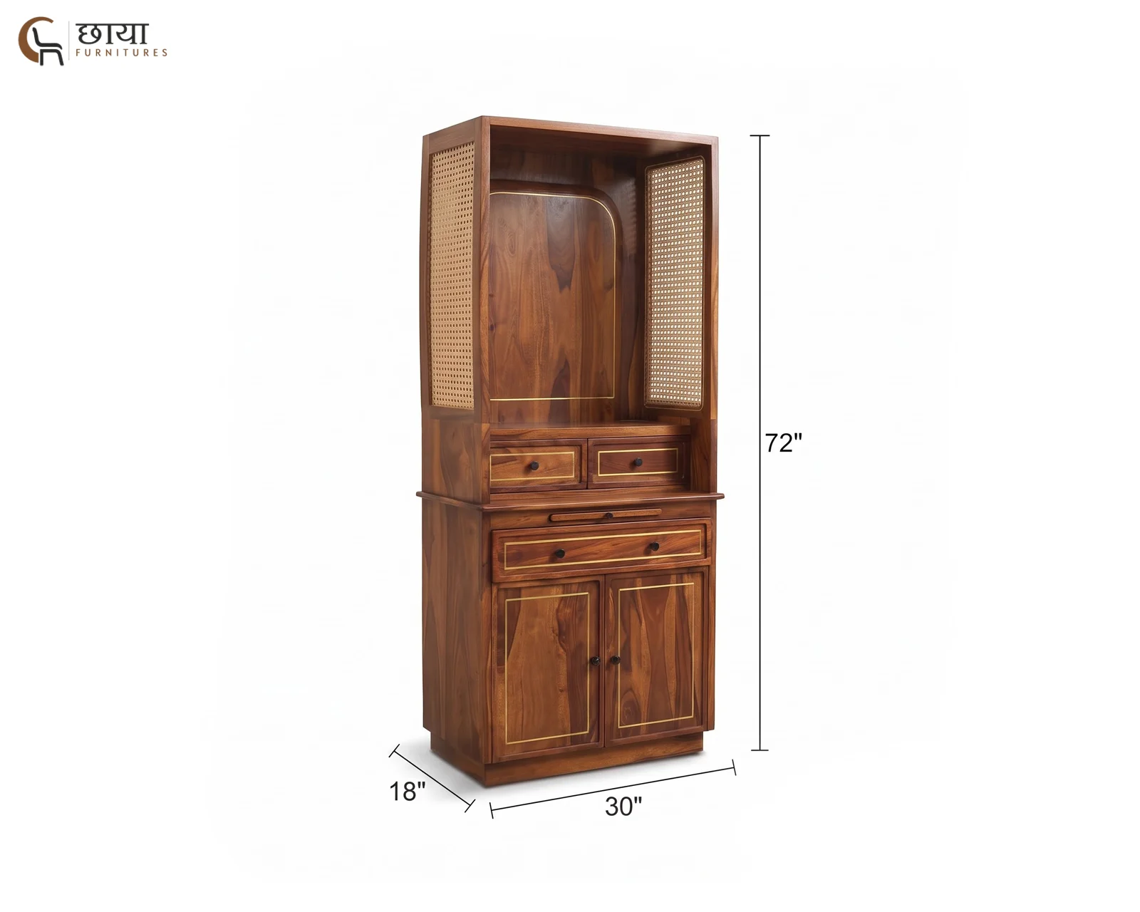 Nivaan Home Temple (Teak Finish) — dim