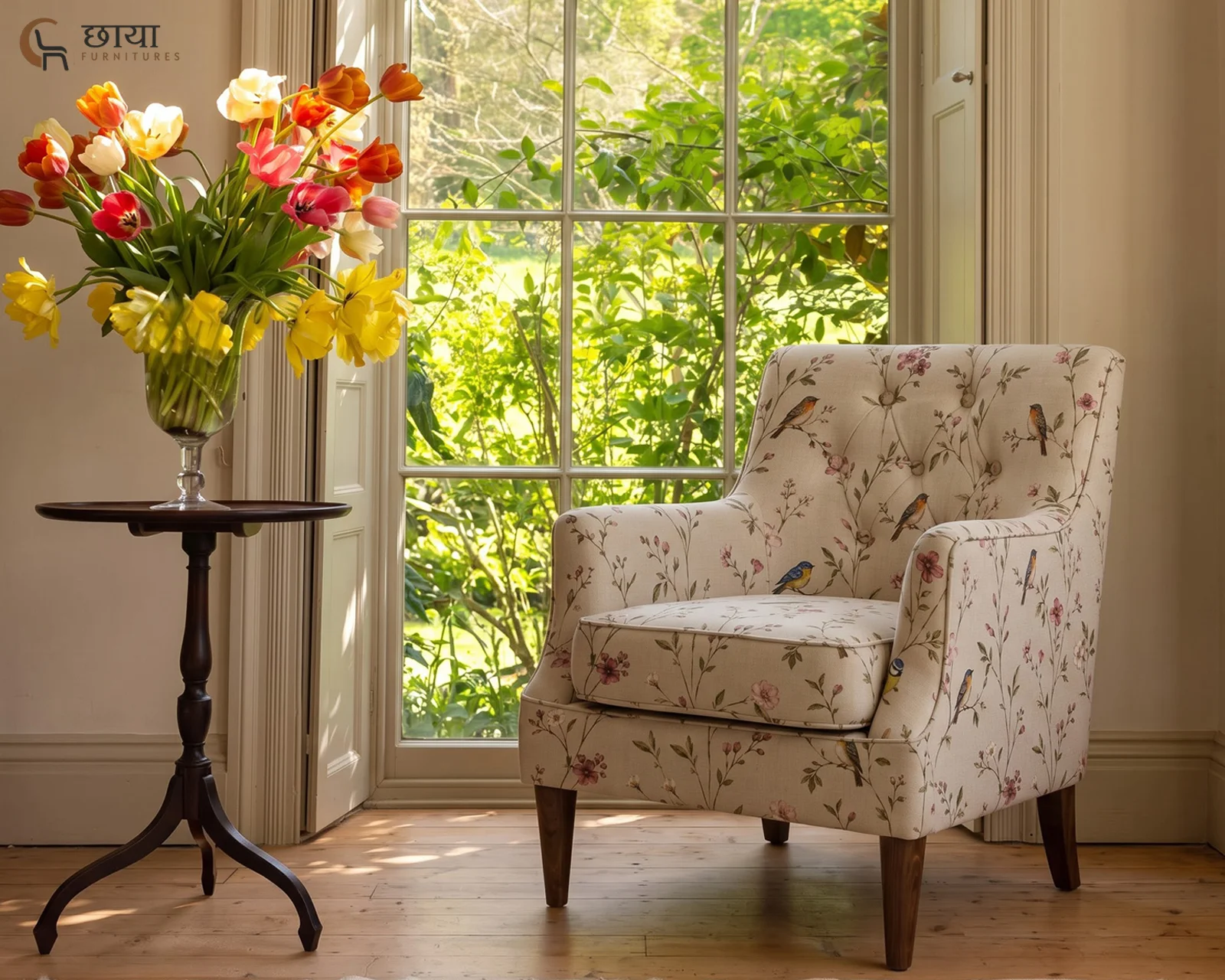 Aarna Lounge Chair (Petal Bird) — 20