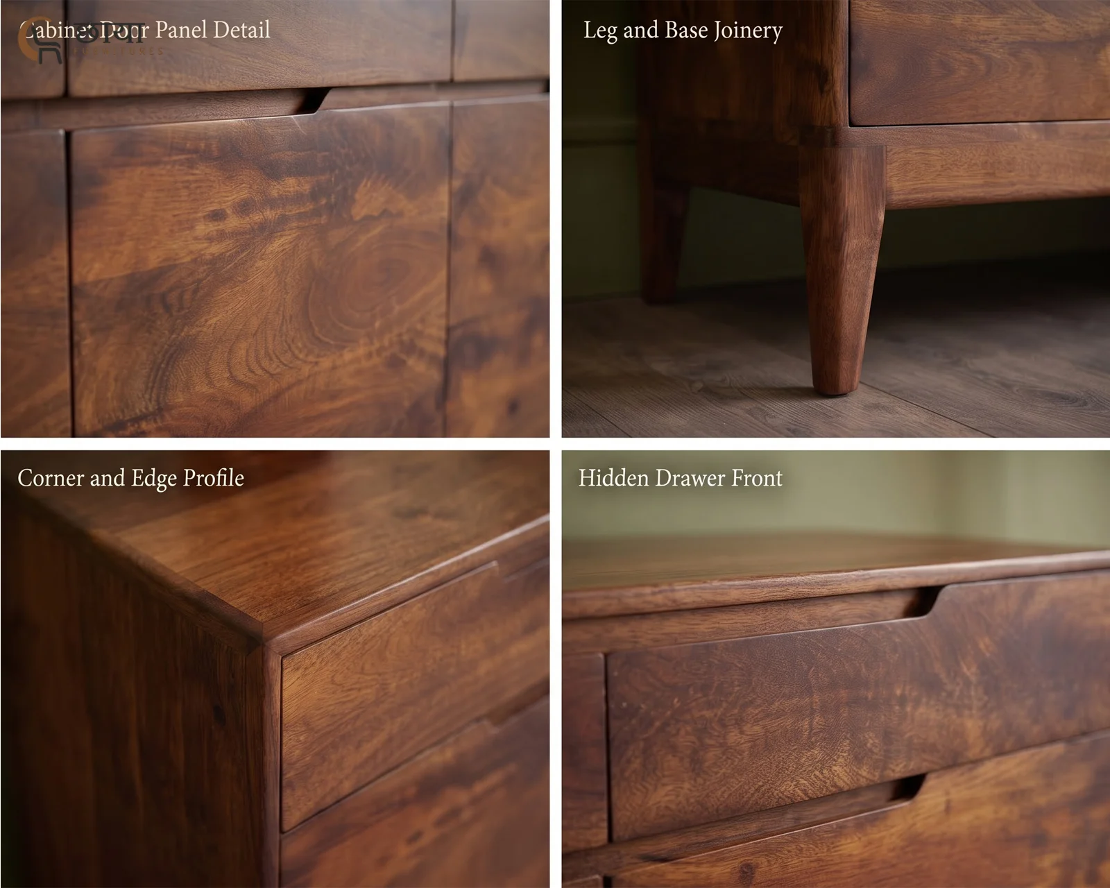 Ashton Mango Wood Sideboard (Honey Finish) — 21