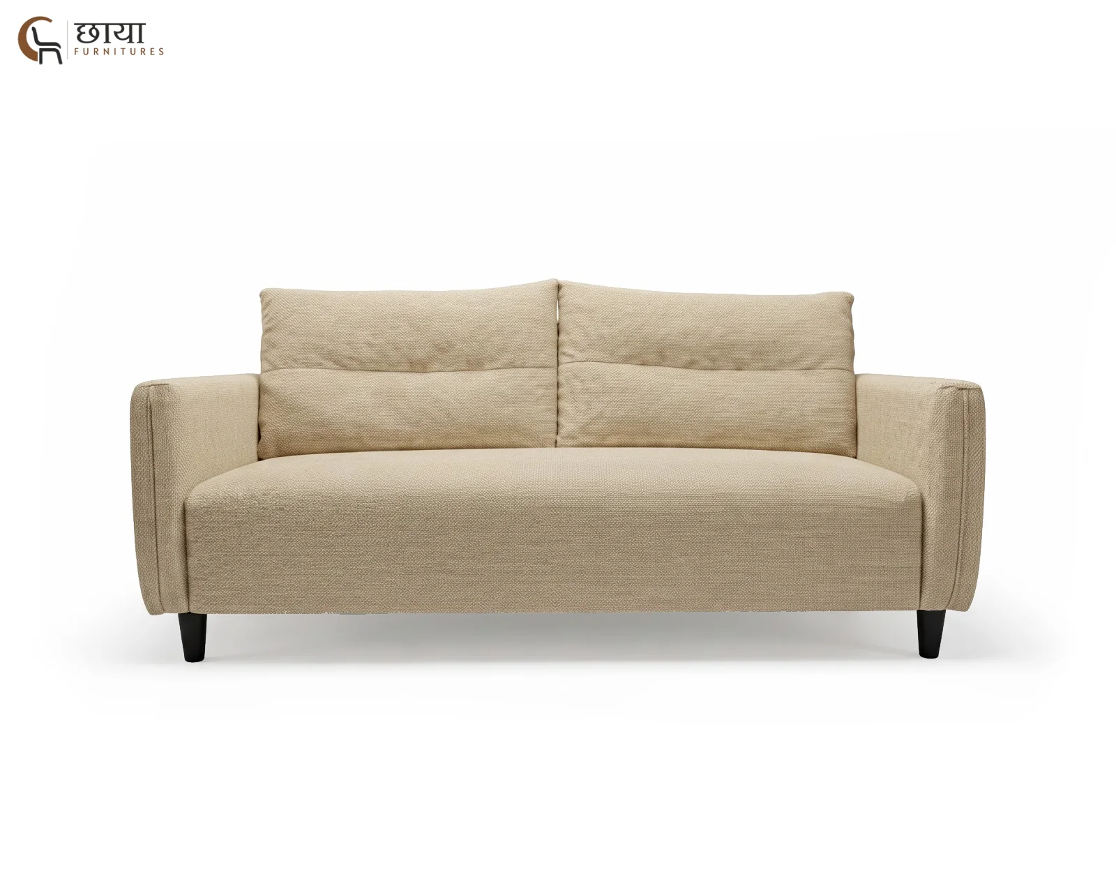 Nora 3 Seater Fabric Sofa (Royal Cream) — 07