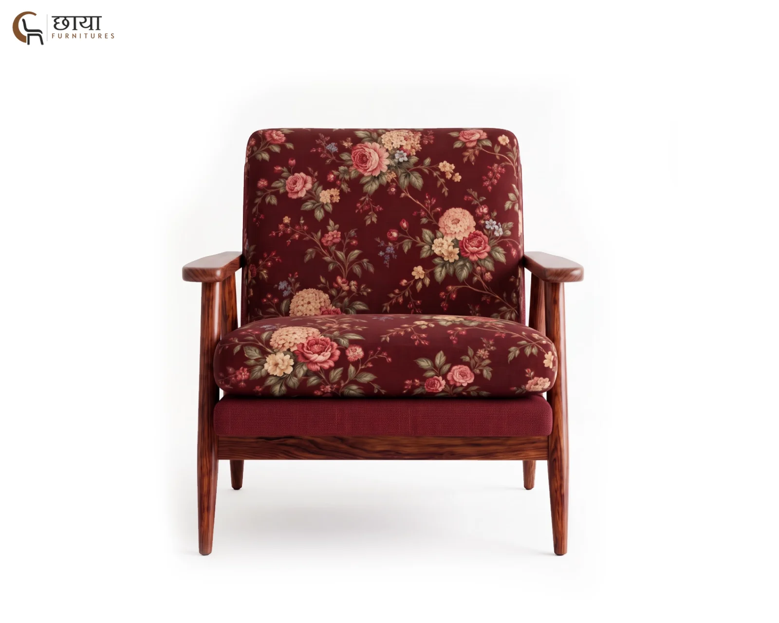 Daisy Lounge Chair (Bloom Ruby) — (3)